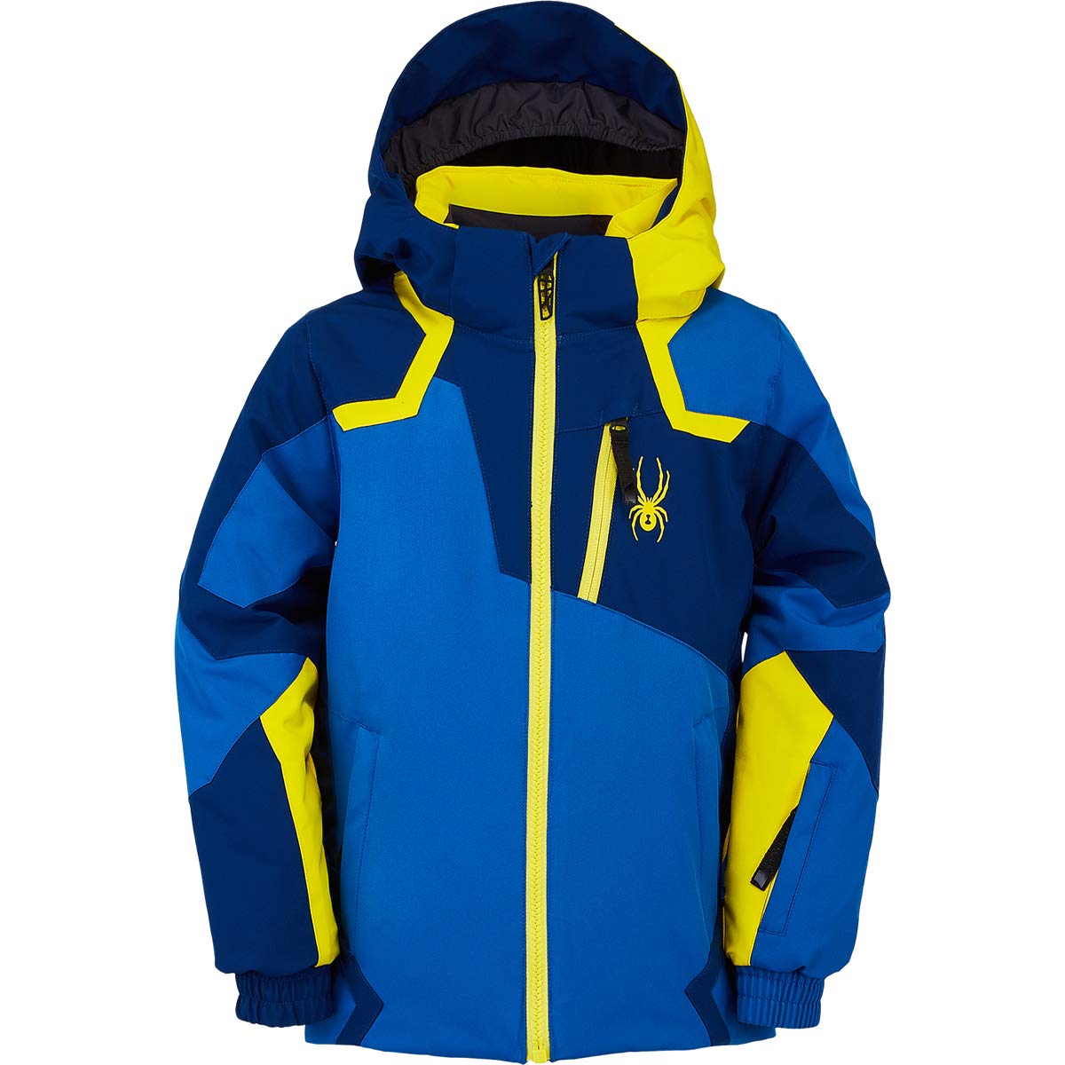 Spyder Kids Boys Mini Leader Jacket - Waterproof Winter Jacket for Toddler & Little Kids (Ages 4-6) | Old Glory/Abyss Color | Outdoor Snow Play, Skiing & Cold Weather Protection