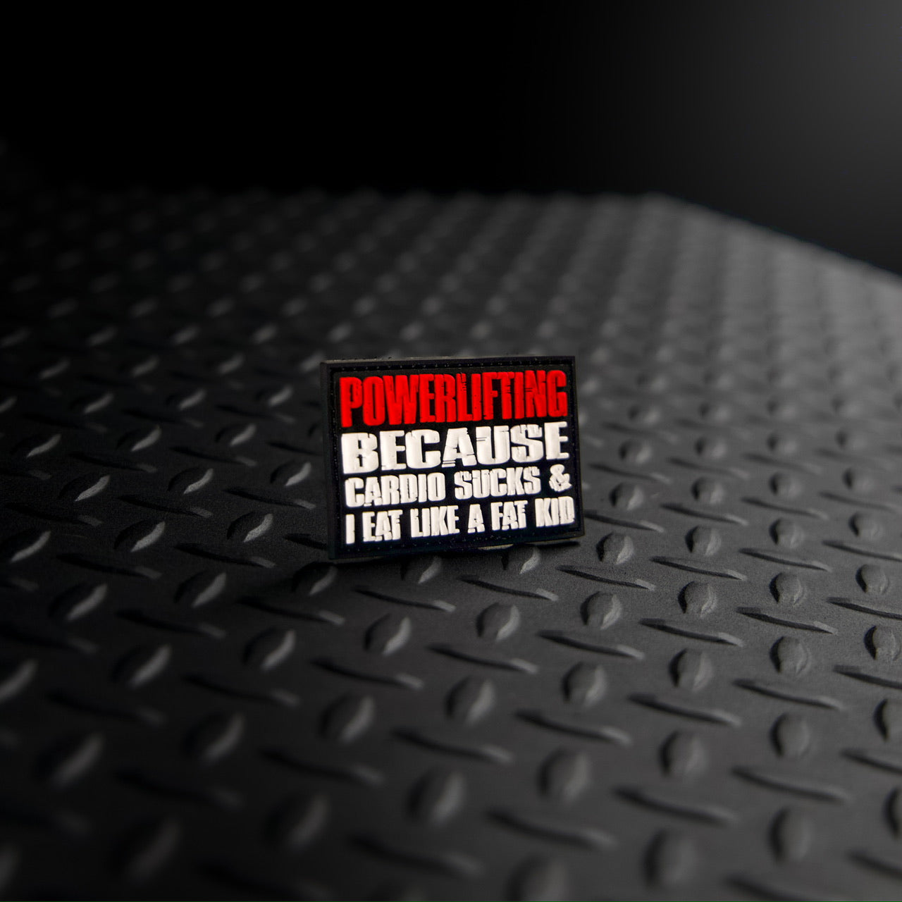 Powerlifting Cardio Sucks Funny Gym Workout Iron Patch - Perfect for Weightlifting, Bodybuilding & CrossFit Enthusiasts