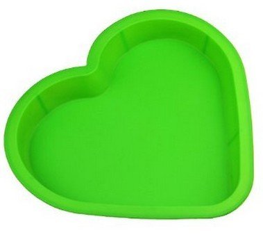 Allforhome 10 Inch Big Heart Silicone Baking Molds - Flexible Non-Stick Cake, Bread & Loaf Pans - Premium Bakeware for Valentine's Day, Anniversary & Romantic Desserts