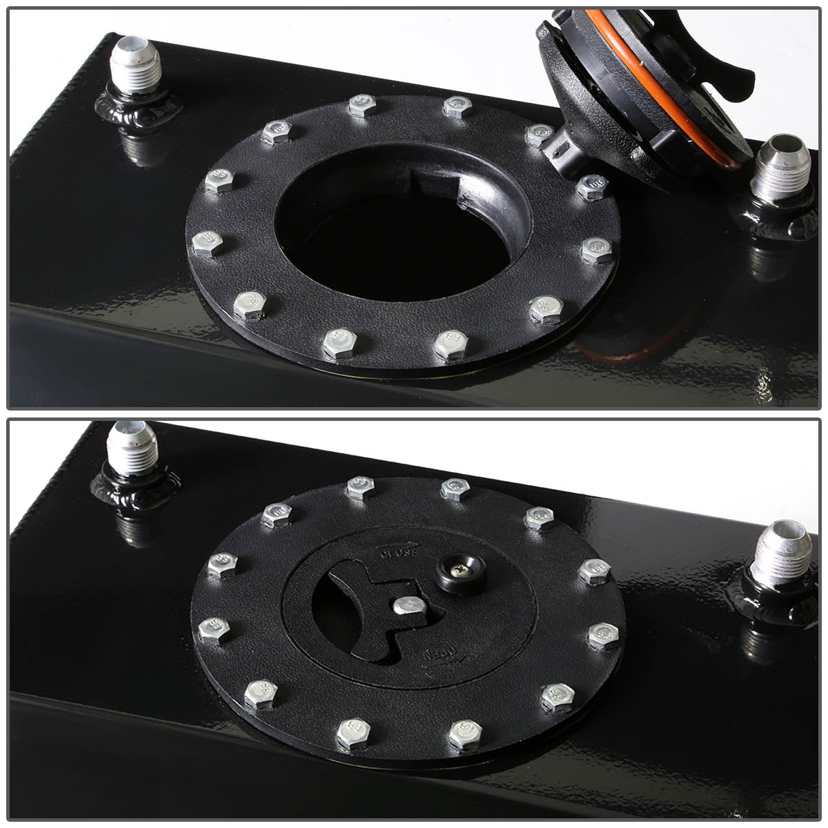 8 Gallon Aluminum Fuel Tank with 8AN Male Inlet - 10