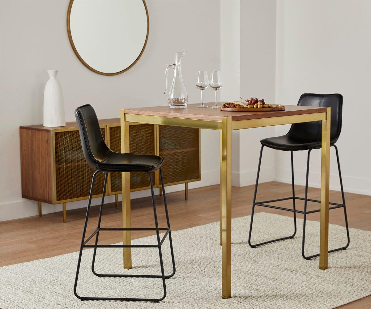 Premium Oken Bar Stool - Adjustable Height Modern Kitchen Counter Stool with Backrest - Perfect for Home Bar, Kitchen Island & Breakfast Nook