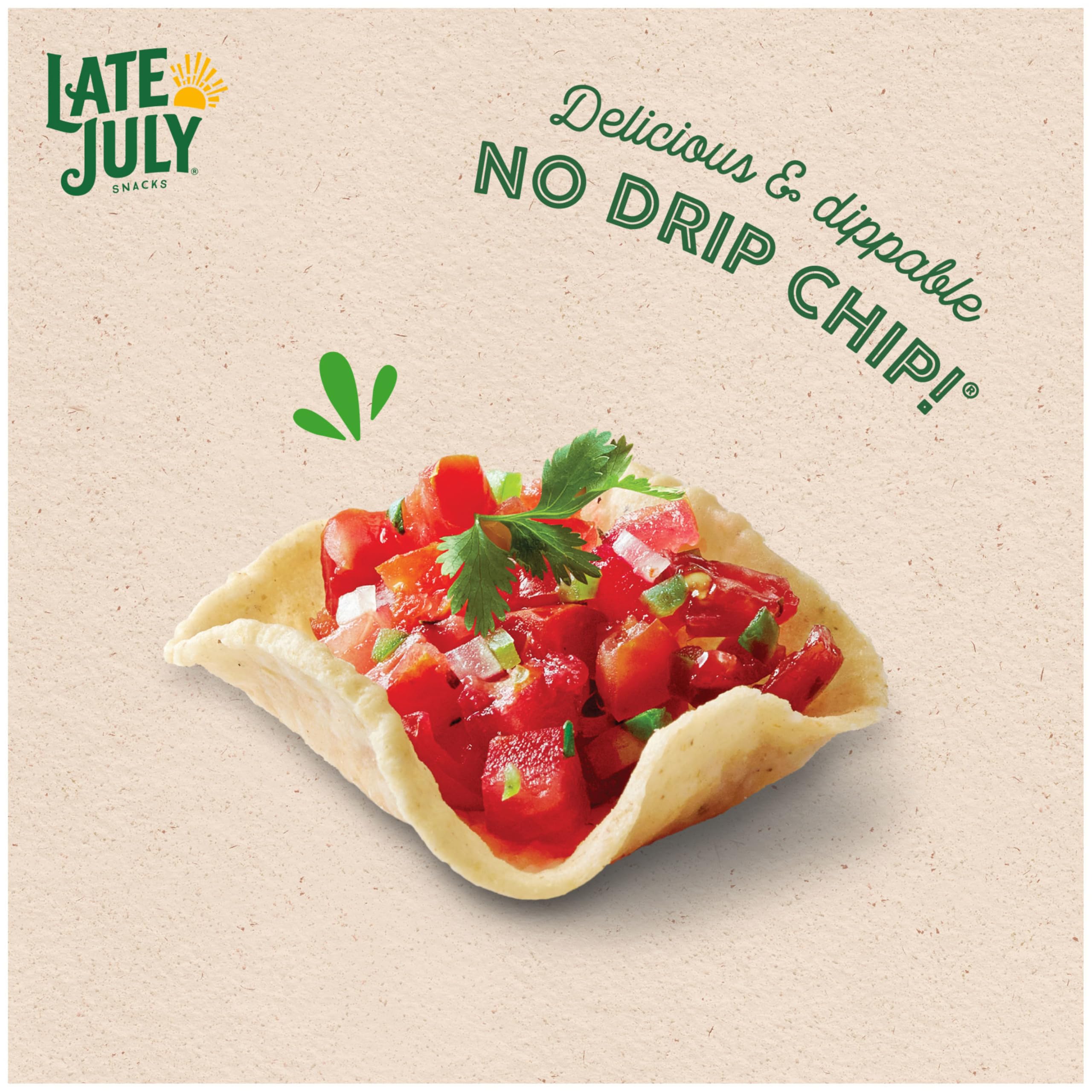 Organic White Corn Tortilla Chips by Late July Snacks - 7.4 Oz, Gluten-Free & Non-GMO - Perfect for Dips, Nachos & Party Snacks
