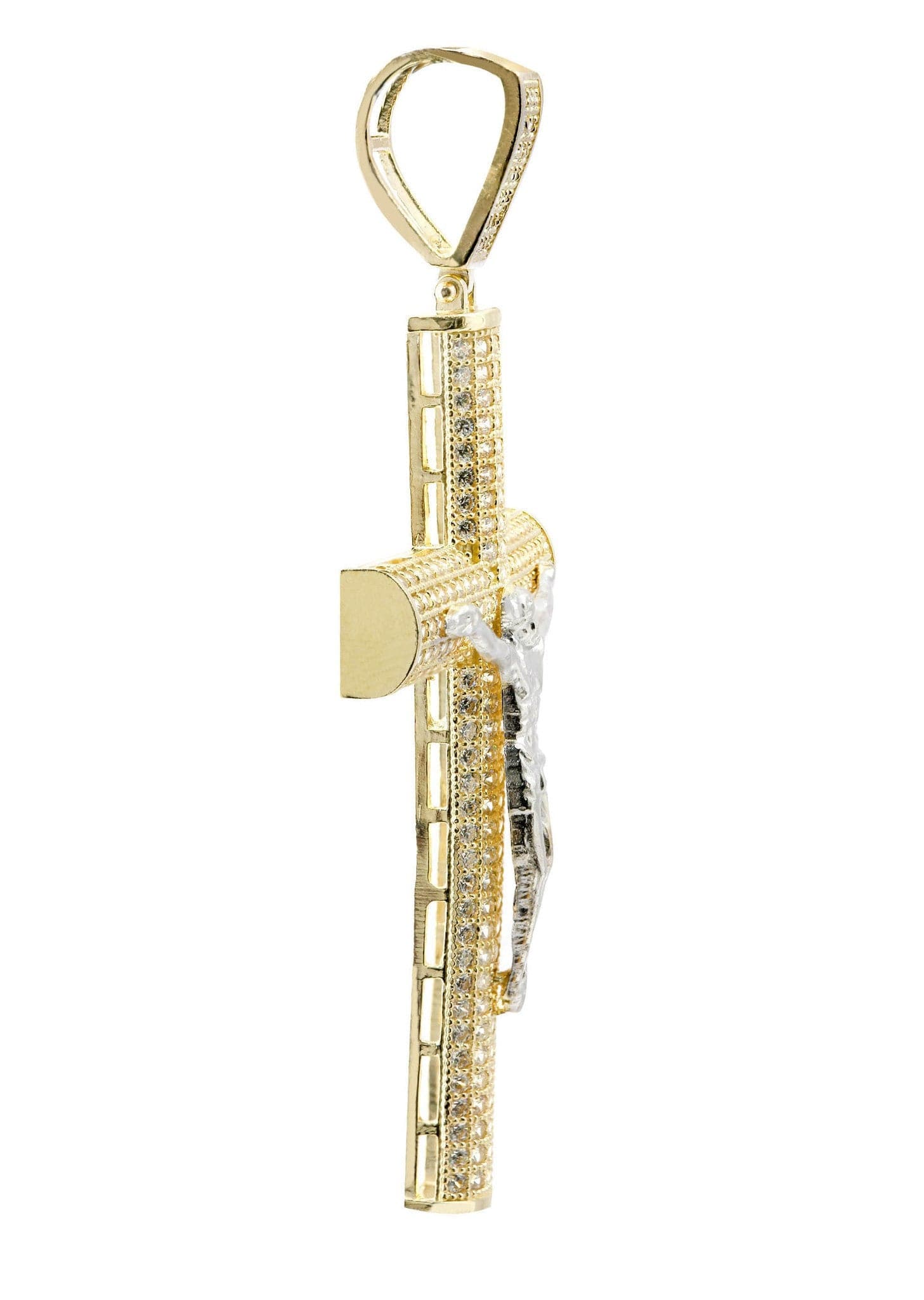 10K Gold Cross Pendant for Women & Men - 7.4 Grams Religious Jewelry - Perfect for Baptism, First Communion & Everyday Wear