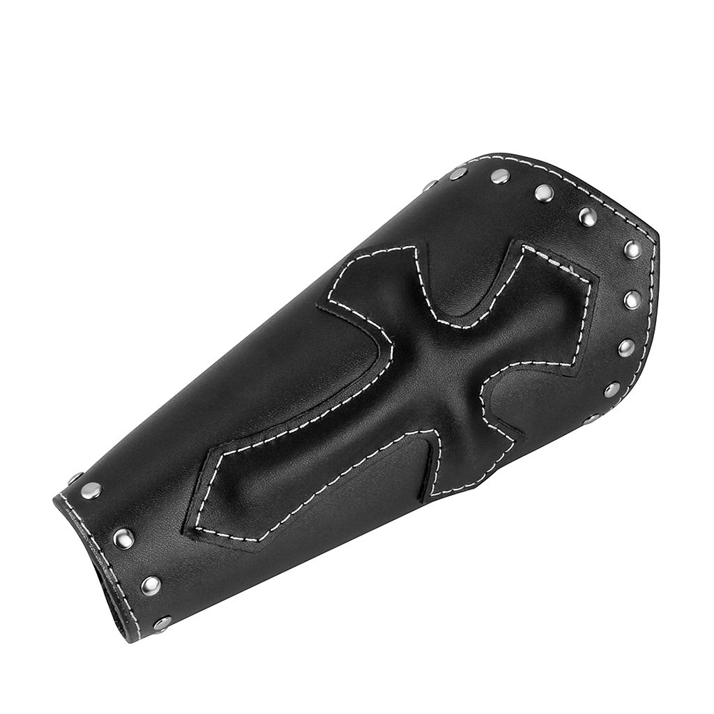 JAOYU Men's Leather Bracers - Medieval Arm Armor Cuffs & Viking Gauntlets for Cosplay, LARP, Renaissance Fairs - Perfect for Costume Accessories, Role Playing & Historical Reenactments