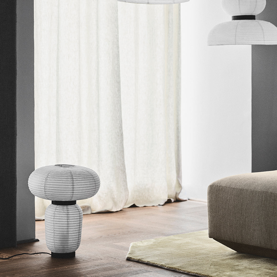 Formakami JH18 Table Lamp - Modern Paper Shade Design for Living Room, Bedroom & Office Decor | Ambient Lighting for Home & Workspace