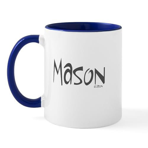 White/Navy Inside - Mason Mug