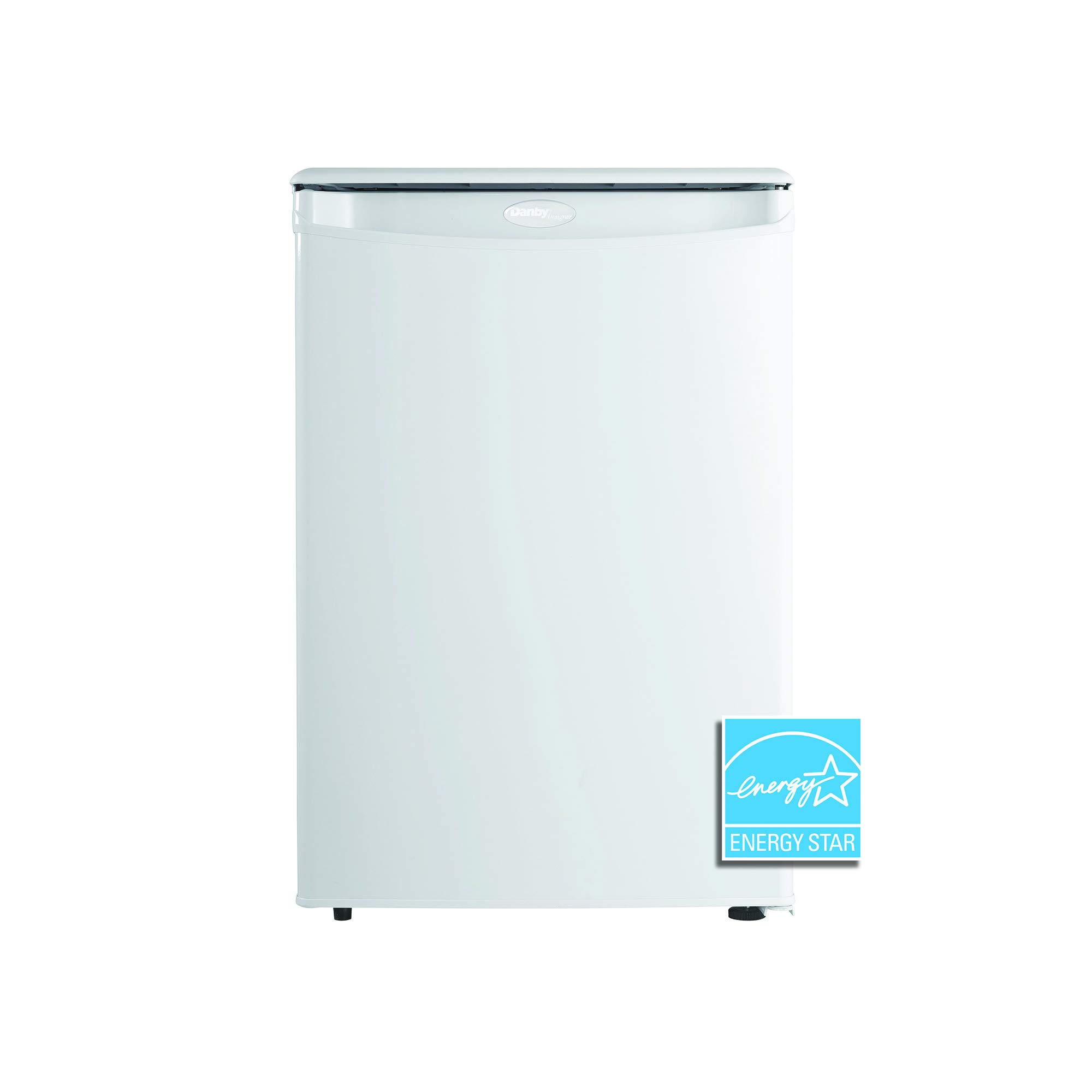 Danby Designer DAR026A1WDD-6 2.6 Cu.Ft. Compact Mini Fridge - Energy Star Rated White Refrigerator for Bedroom, Office, Bar, Dorm, Kitchen Countertop | Perfect for Small Spaces, Beverage Storage & Snack Organization