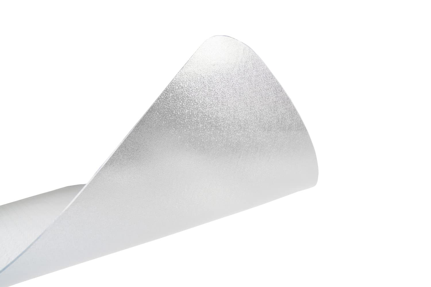 L-Shaped PVC Desk Mat, Studded & Transparent for Office Use