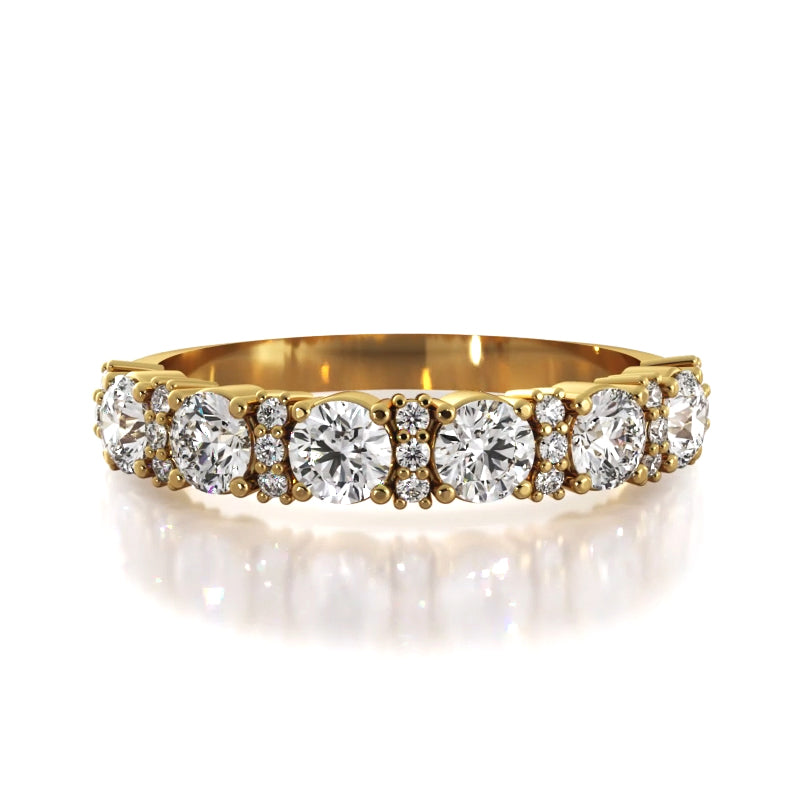 0.95 Carat Round Diamond Wedding Band - Elegant Solitaire Engagement Ring for Women, Perfect for Proposals, Anniversaries & Bridal Jewelry Gifts