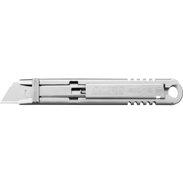 Premium Stainless Steel Safety Cutter - OLFA Professional Utility Knife with Retractable Blade for DIY, Crafting, Packaging & Office Use - Heavy Duty Box Cutter for Home, Warehouse & Construction Projects