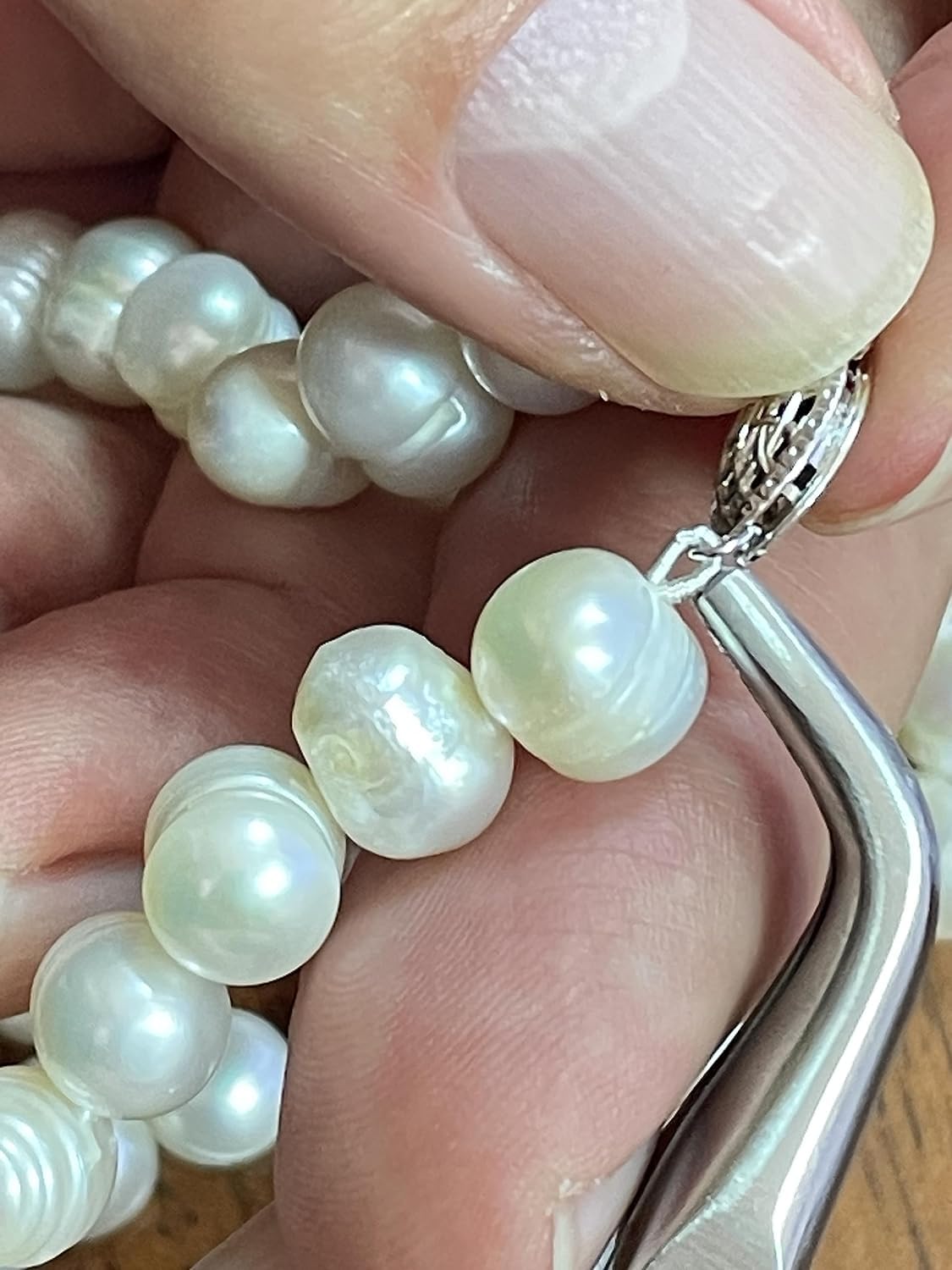 Pierre Lorren 925 Sterling Silver AAA Grade Natural Freshwater Pearl Jewelry Set - Baroque Handmade Akoya Pearl Necklace, Bracelet & Earrings for Women | Perfect Birthday Gift, Anniversary Present & Special Occasion Jewelry