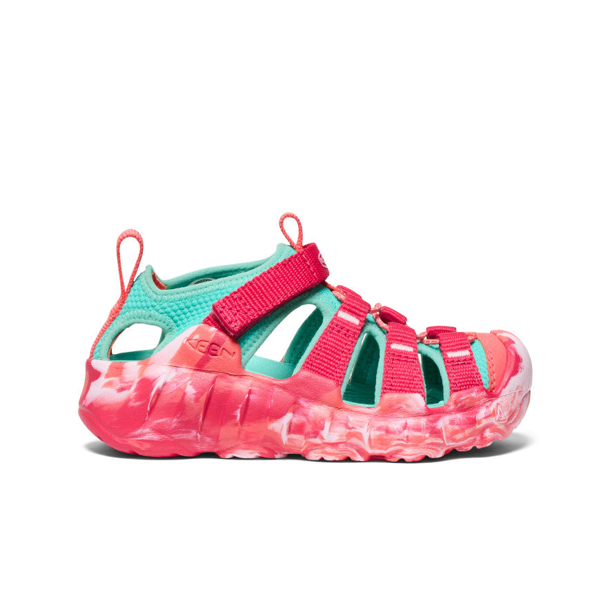 Little Kids' Hyperport H2 Sandal - Lightweight Water Shoes for Beach, Pool & Outdoor Play (Raspberry/Pool Blue)