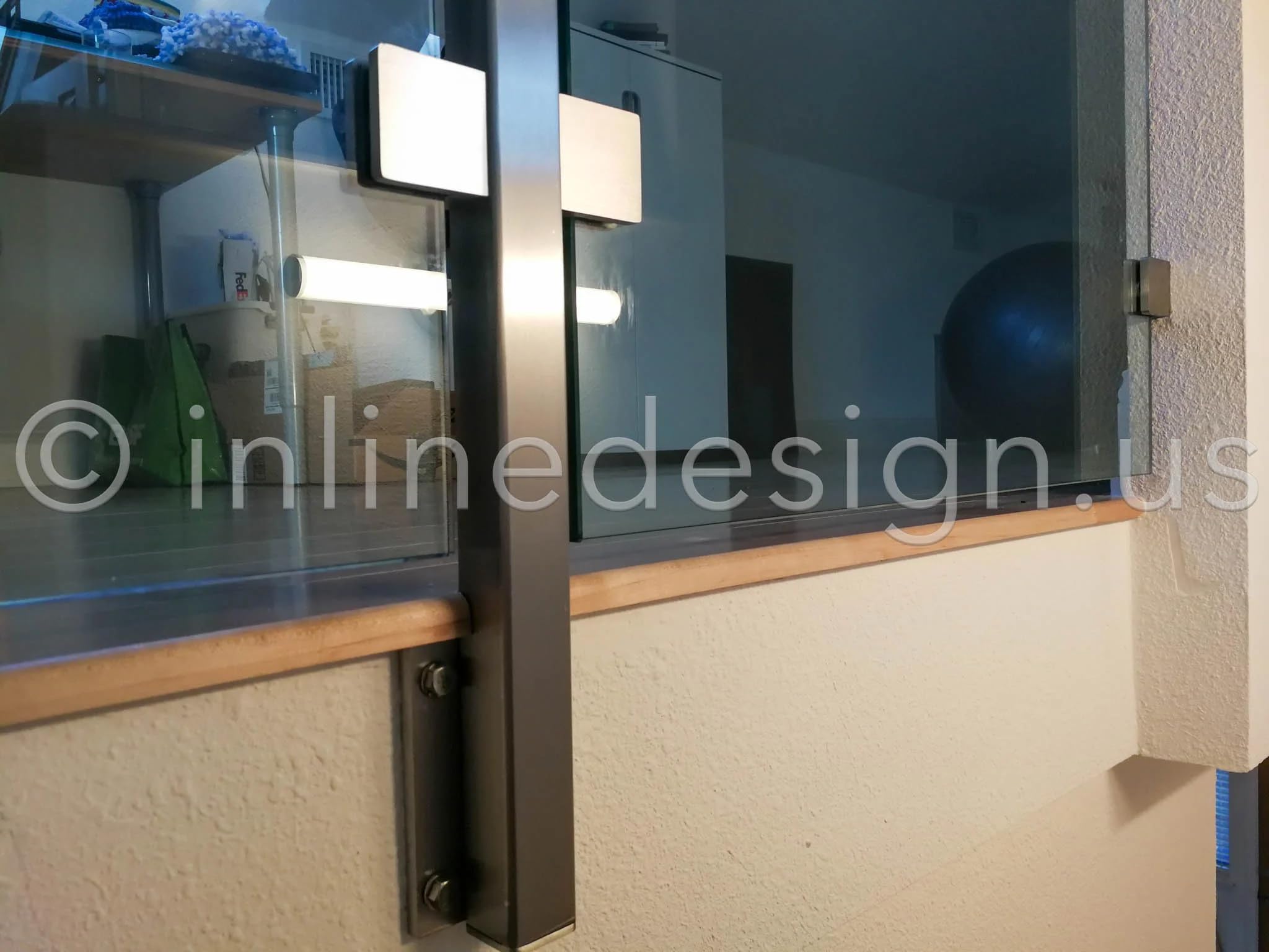 Heavy Duty 316 Stainless Steel Glass Railing Post - 3/8