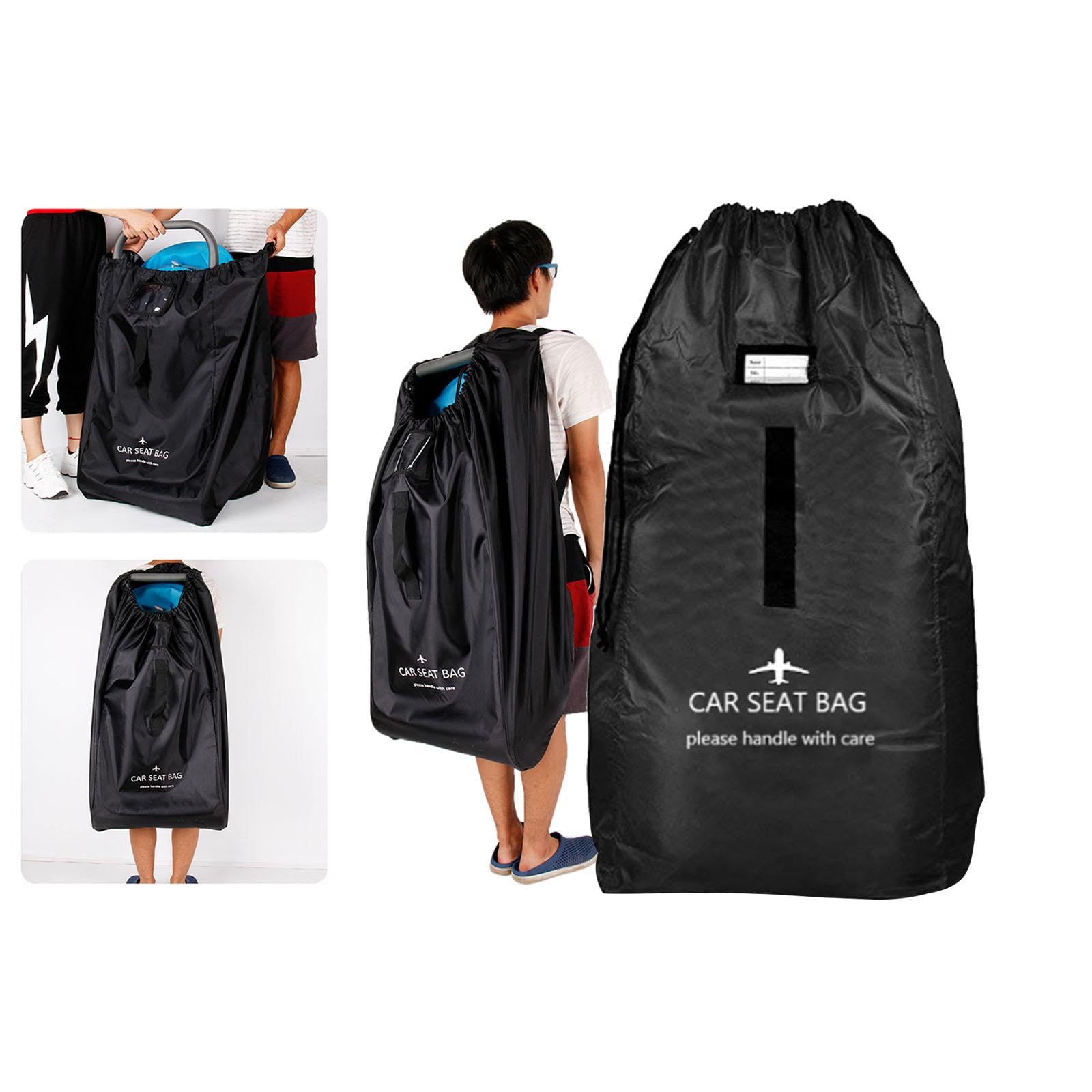 Amagogo Infant Gate Check Bag - Durable Black Car Seat Cover for Air Travel & Baby Safety - Perfect for Airlines, Strollers & Child Carriers