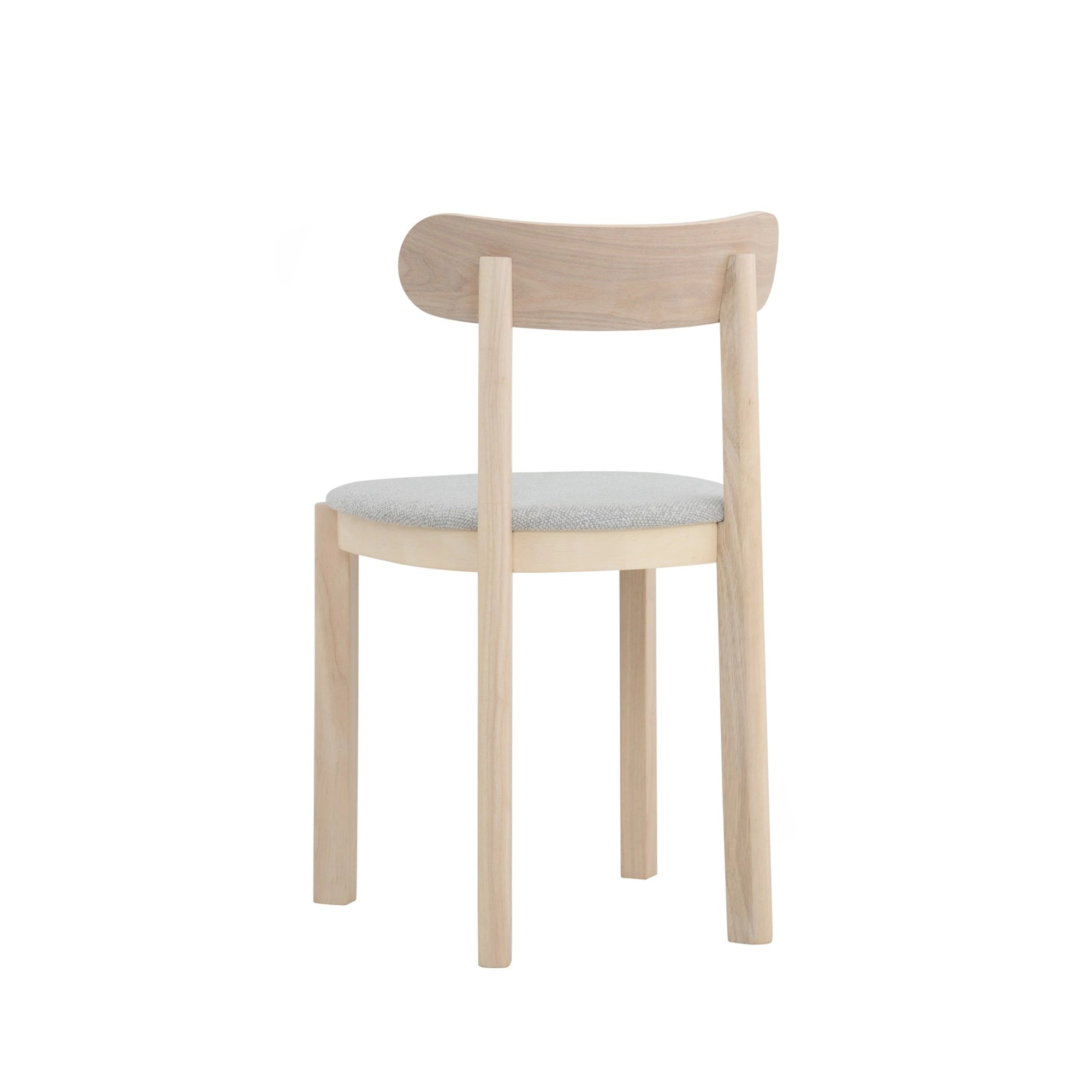 Luna Modern Dining Chair - Mid Century Wooden Dining Room Chair with Upholstered Seat - Perfect for Kitchen, Dining Room, and Home Office