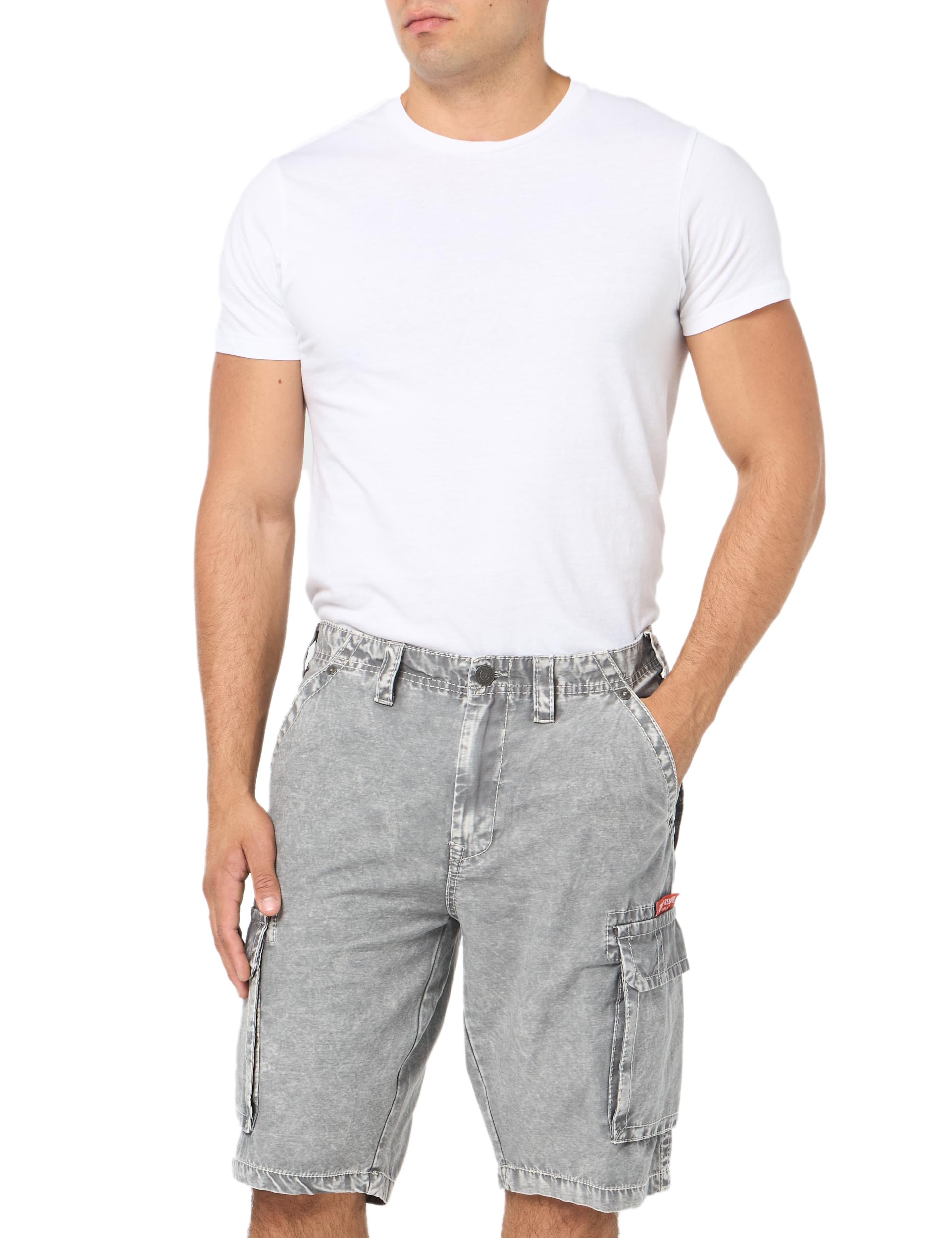True Religion Men's Big T Classic Cargo Shorts - Comfortable Casual Shorts with Multiple Pockets | Perfect for Outdoor Activities, Travel & Summer Wear