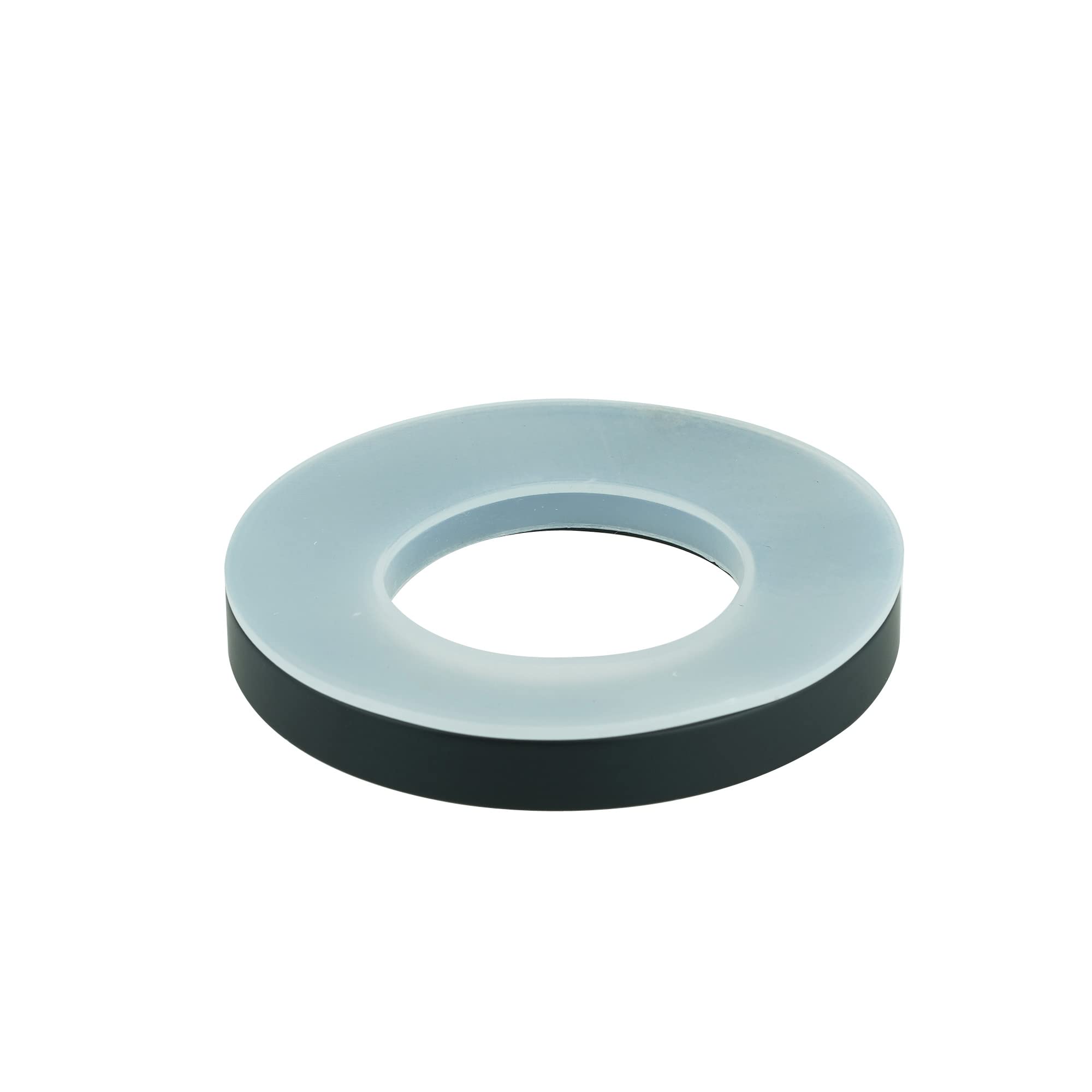 Anti-Slip Matte Black Mounting Ring for Vessel Sink - Secure Glass Bowl Sink Installation for Bathroom & Kitchen Countertops