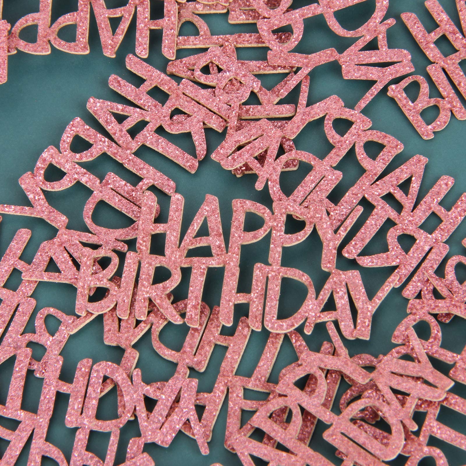 Rose Gold Glitter Confetti for Birthday Party Decorations - Elegant Table Scatter for Baby Showers, Weddings & Celebrations - Perfect for Cake Tables, Photo Backdrops and Party Centerpieces