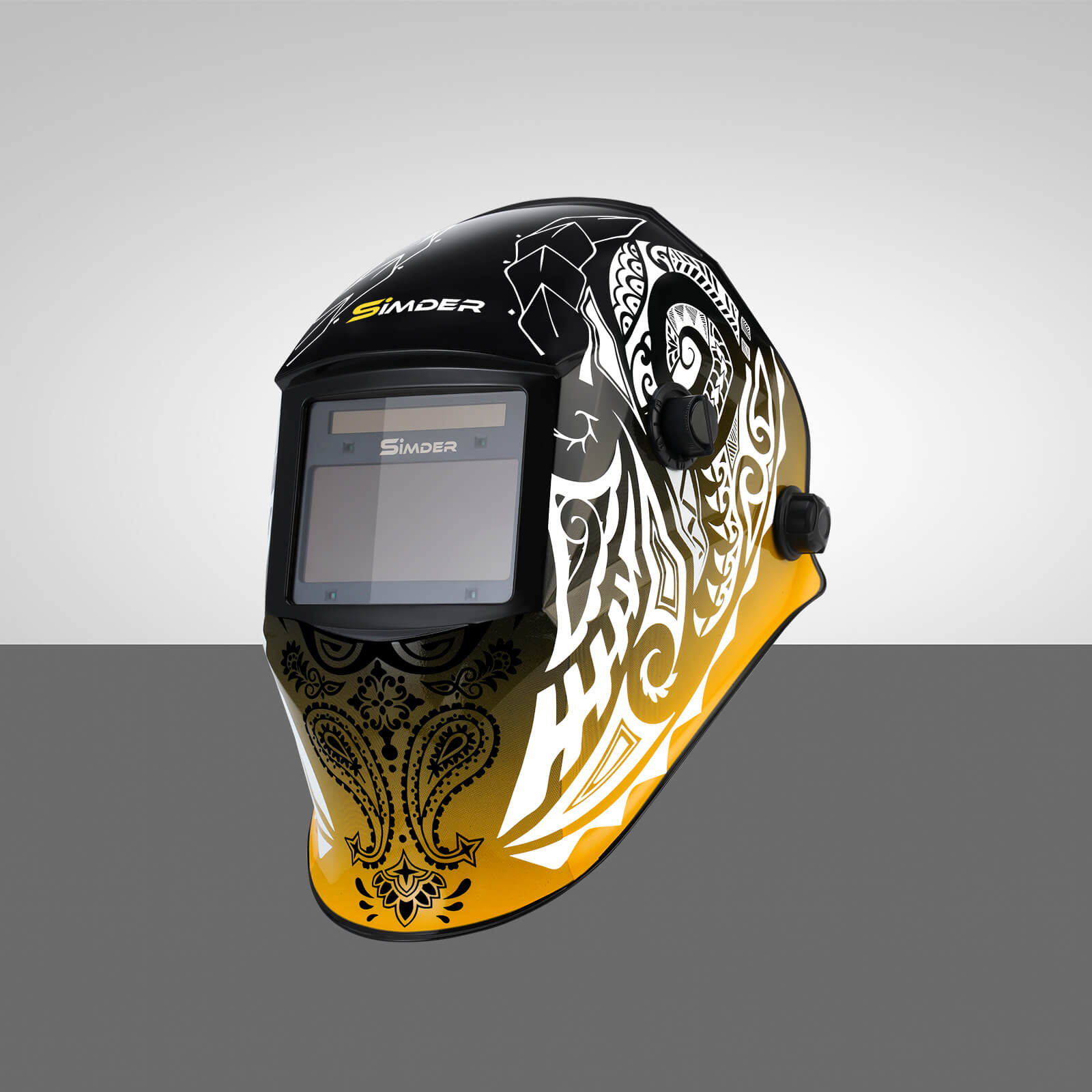 SSimder Auto Darkening Welding Helmet RL 500L - True View Lens for Arc/TIG/MIG Welding - Solar Powered with Adjustable Shade 5-13 - Perfect for Metal Fabrication & DIY Projects