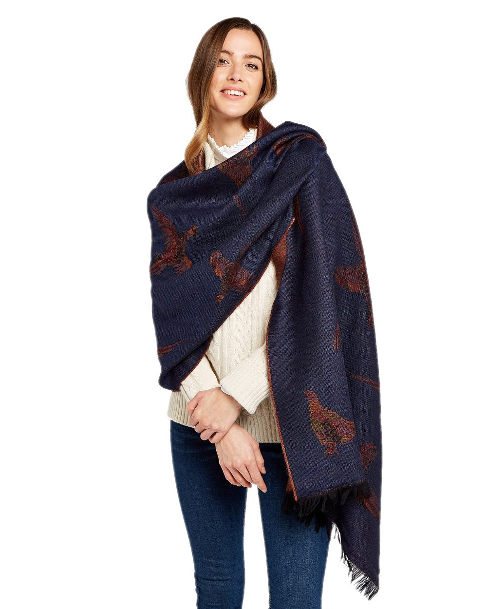 Dubarry Birchdale Wool Stole - Soft Warm Winter Shawl Wrap for Women - Perfect for Outdoor Activities, Travel & Office Wear