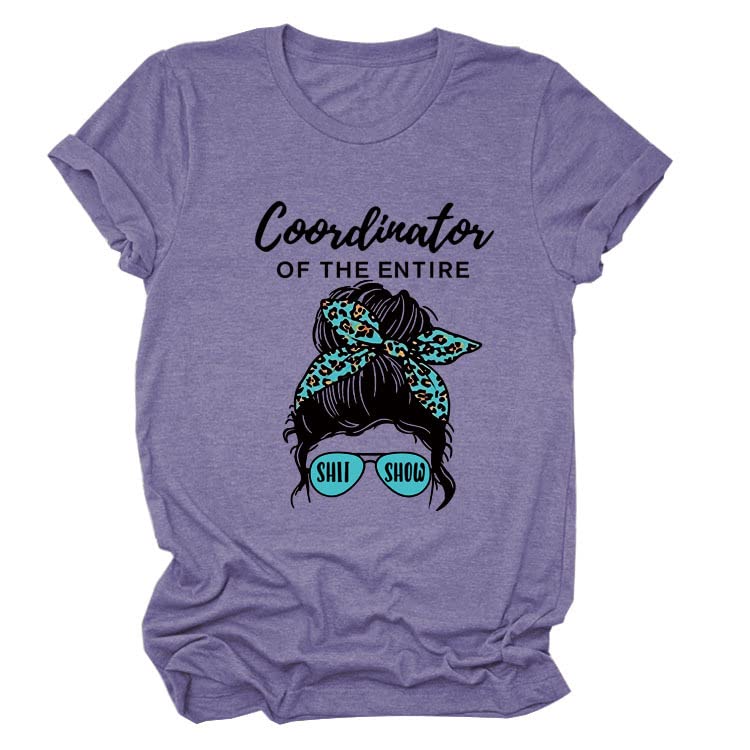 Funny Letter Printed Women's Summer T-Shirt - Loose Fit Short Sleeve Casual Top | Perfect for Beach Outings, Vacation Wear & Everyday Comfort