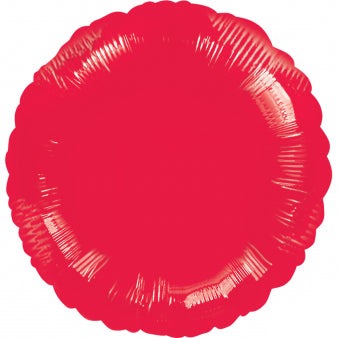 45cm Standard Circle HX Metallic Red Balloon - Premium Party Decorations for Birthdays, Weddings & Events