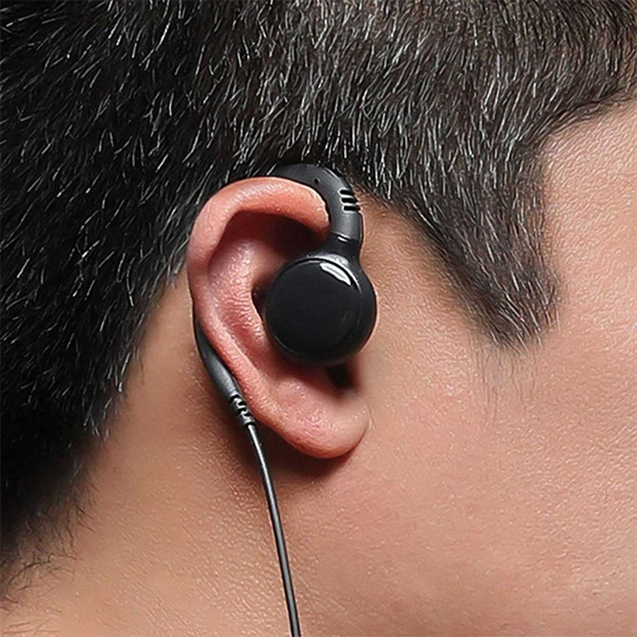 Motorola 2 Pin CURL 1 Wire Earpiece Kit - Secure & Clear Communication for Police, Security & Two-Way Radio Users