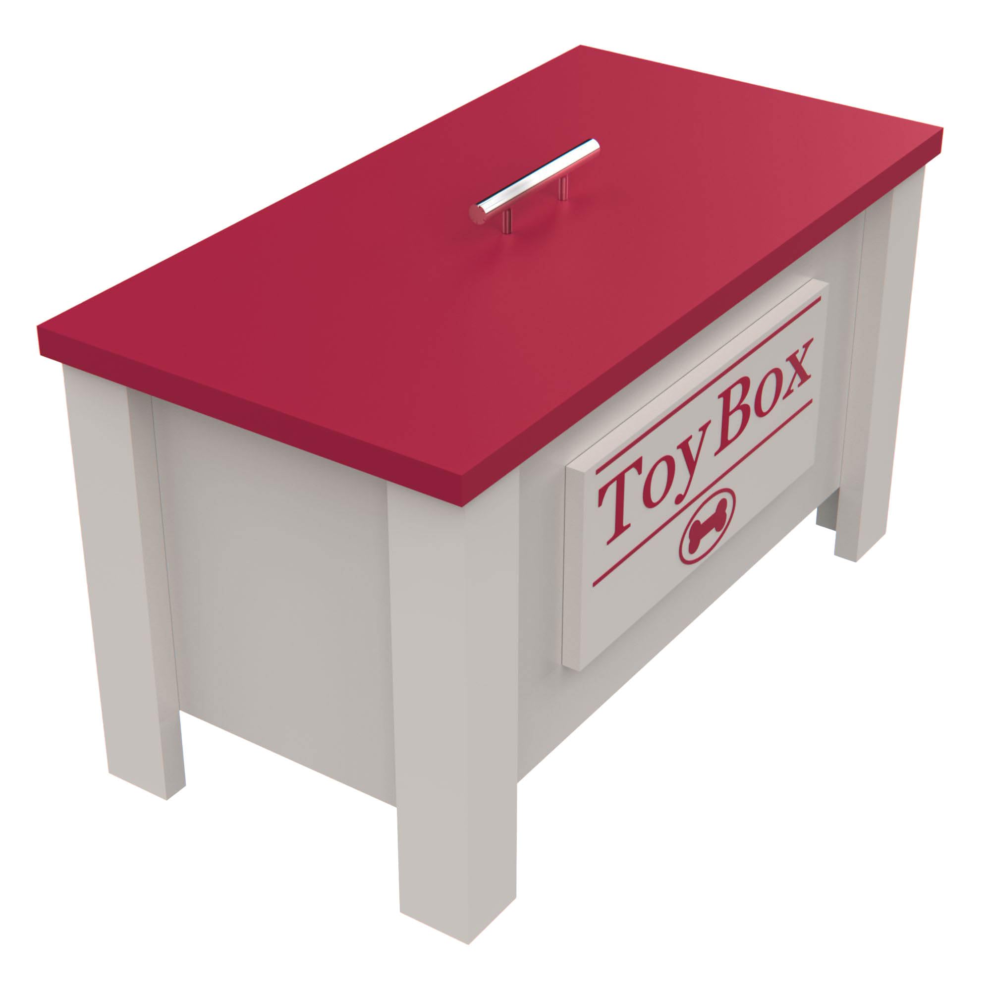 Personalized Dog Toy Box Storage Container - Durable Pet Organizer for Dog Treats, Toys, Leashes & Food | Perfect for Home, Travel & Grooming (Magenta)