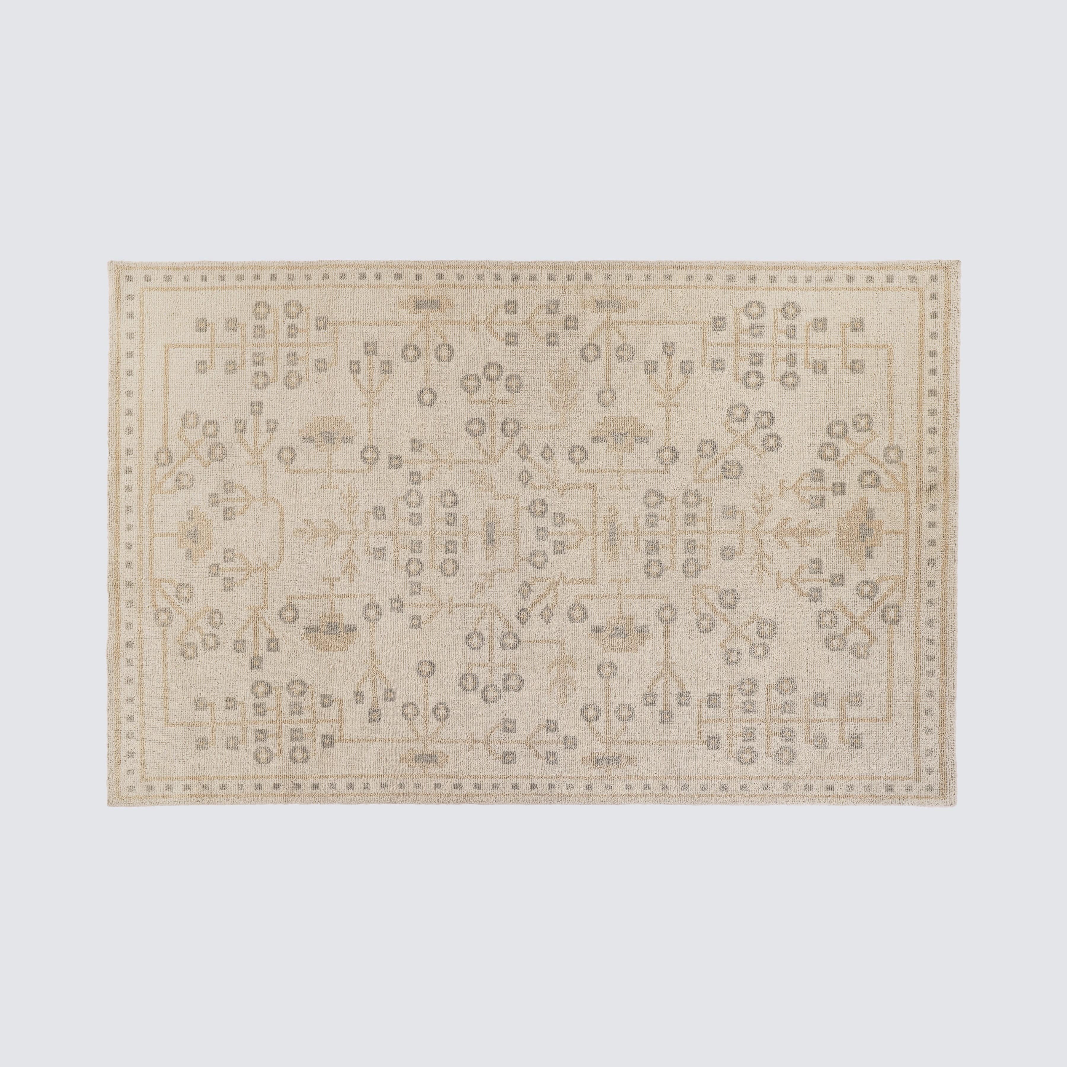 Hand Knotted Khilana Area Rug - Premium Wool Handmade Carpet for Living Room, Bedroom & Dining Room Decor