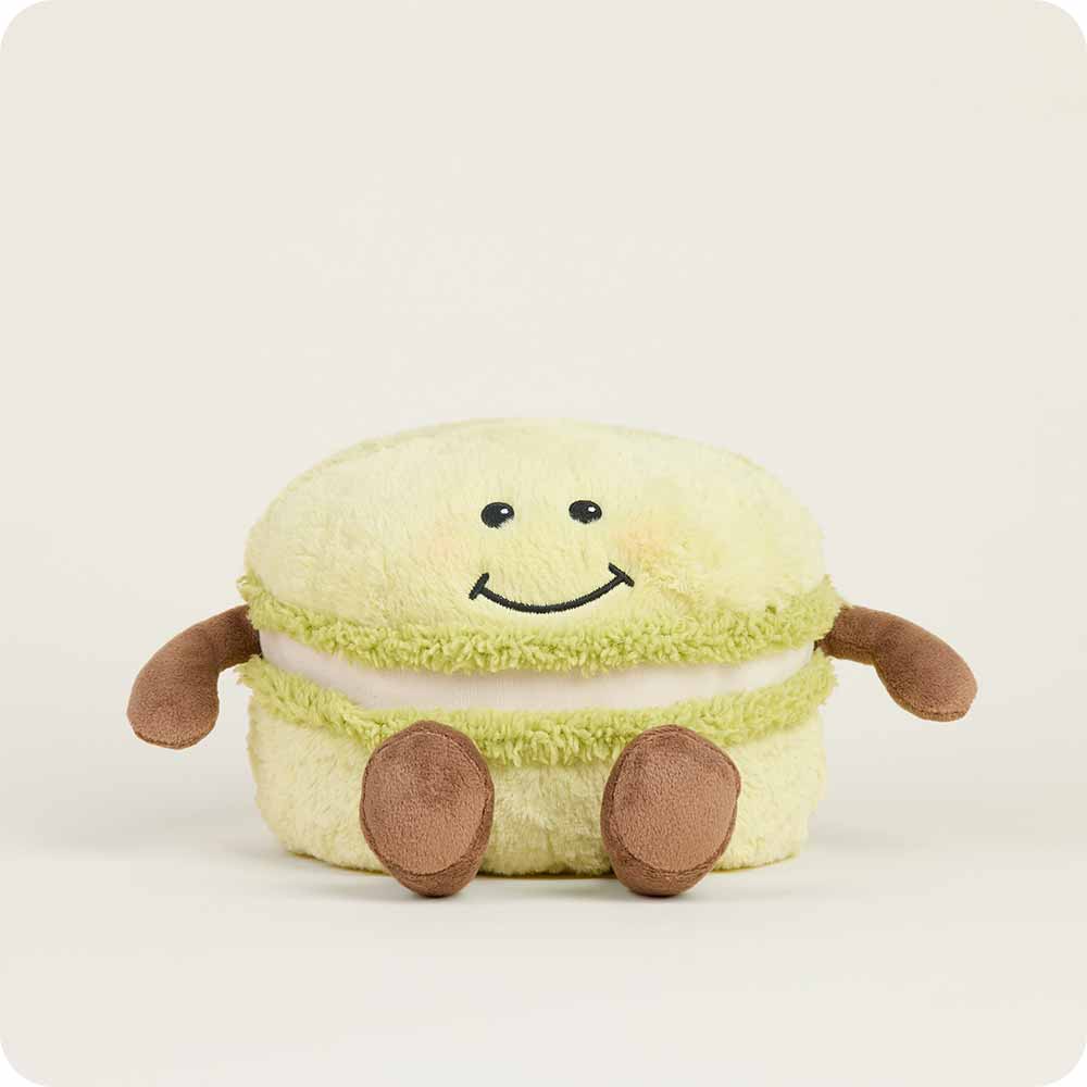 Green Macaron Warmies - Microwaveable Heating Pad for Stress Relief & Pain Relief - Perfect for Home, Office & Travel Use