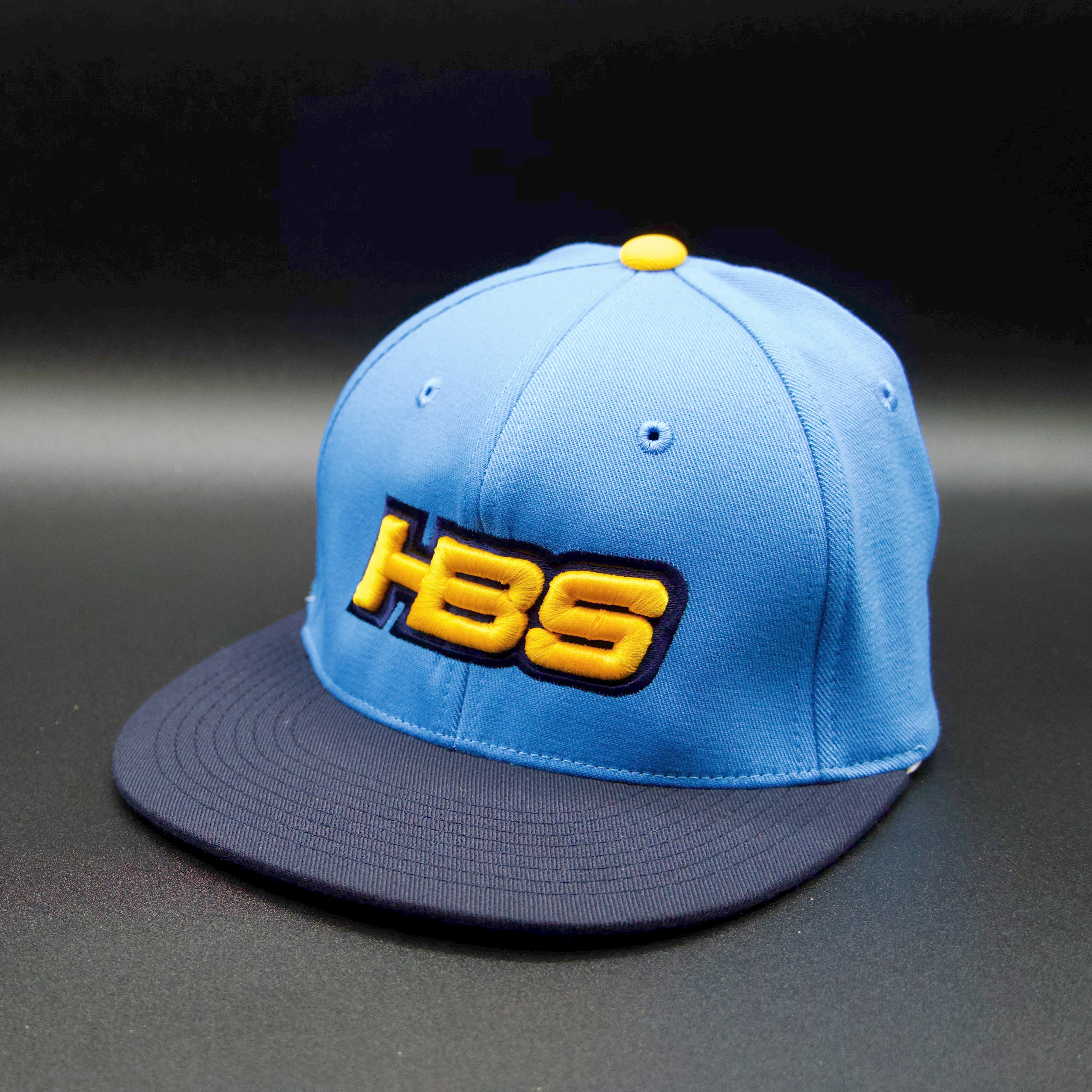 HB Sports (HBS Logo) Custom 9D4 Fitted Flexfit Baseball Cap - Adjustable Softball Hat for Men & Women - Perfect for Baseball Games, Outdoor Sports & Casual Wear