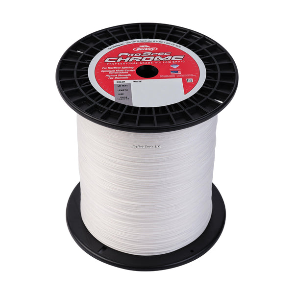 Berkley ProSpec Chrome Premium Hollow Braid Fishing Line - 10lb to 80lb Test, Multiple Colors (Green, Blue, Red) - Ideal for Saltwater & Freshwater Fishing, Trolling, and Casting