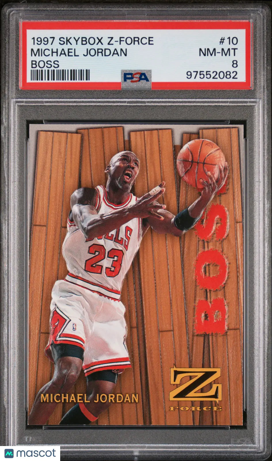 1997 Skybox Z Force Michael Jordan #10 Basketball Card PSA 8 - Perfect for Collectors, Sports Memorabilia & NBA Fans