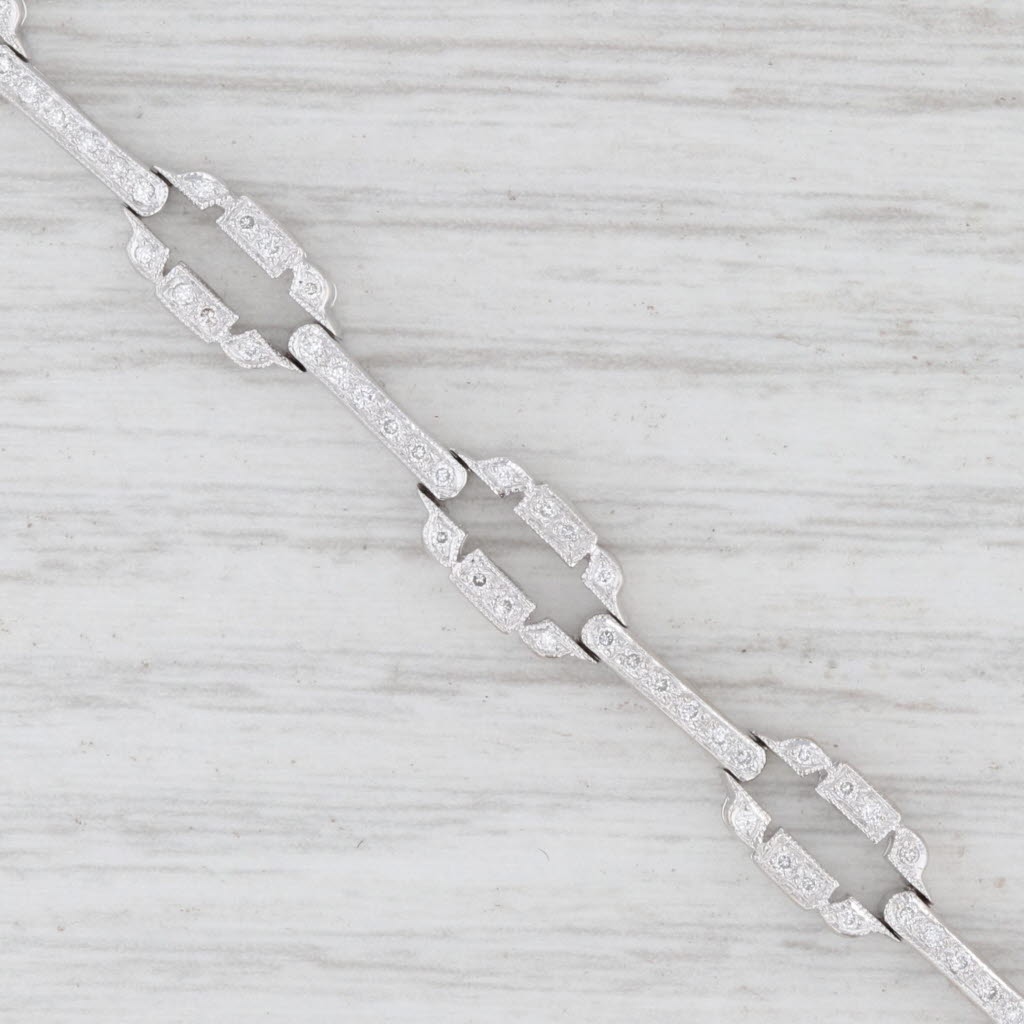 0.48ctw Diamond Tennis Bracelet in 18K White Gold - 6.75