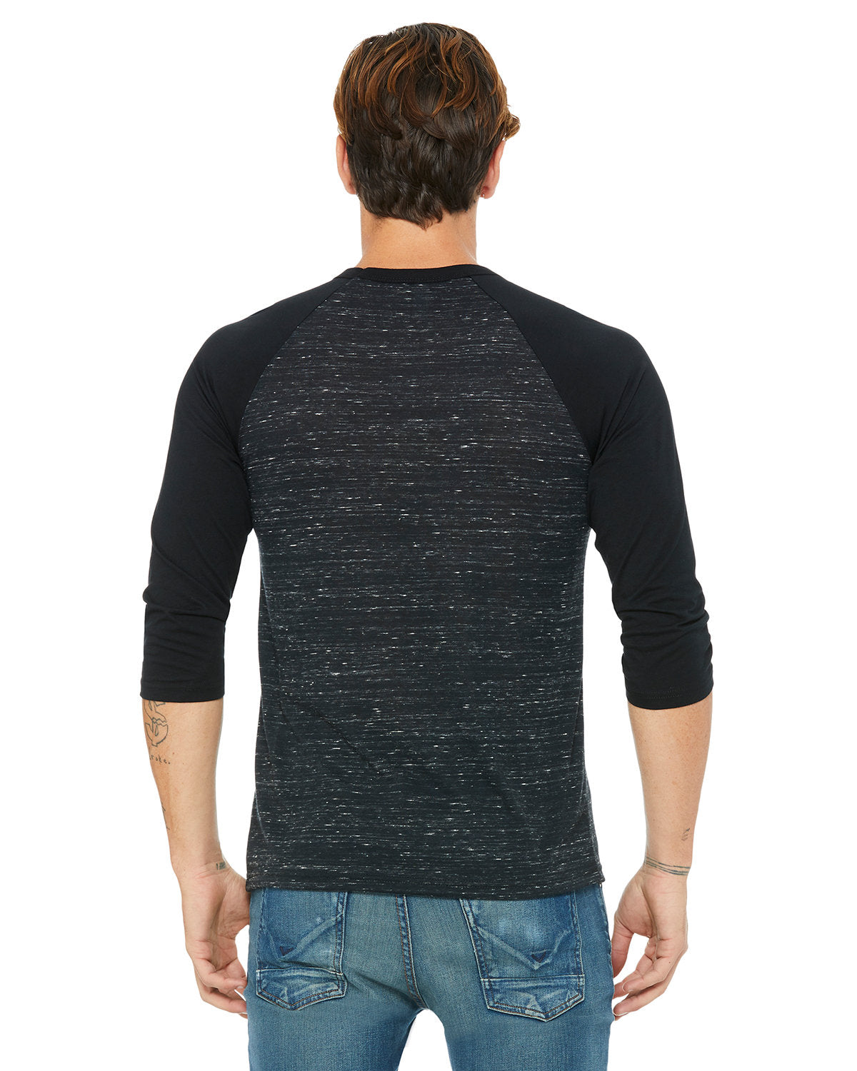Bella + Canvas 3200 Unisex 3/4 Sleeve Baseball Tee - Soft Cotton Jersey Shirt for Men & Women - Perfect for Casual Wear, Sports & Team Uniforms