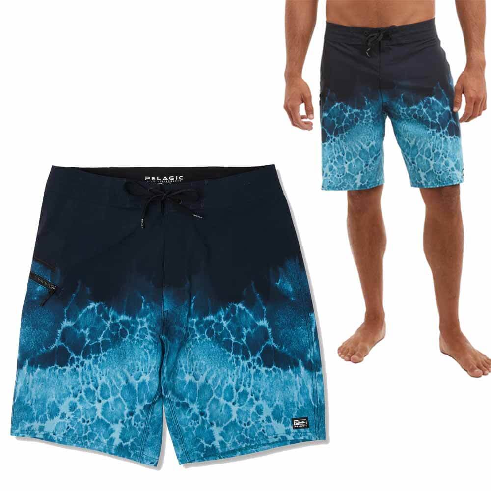 Pelagic Strike 19 Prop Wash Short - Men's Quick-Dry Fishing Swim Shorts with UPF 50+ Sun Protection - Perfect for Boating, Beach & Water Sports