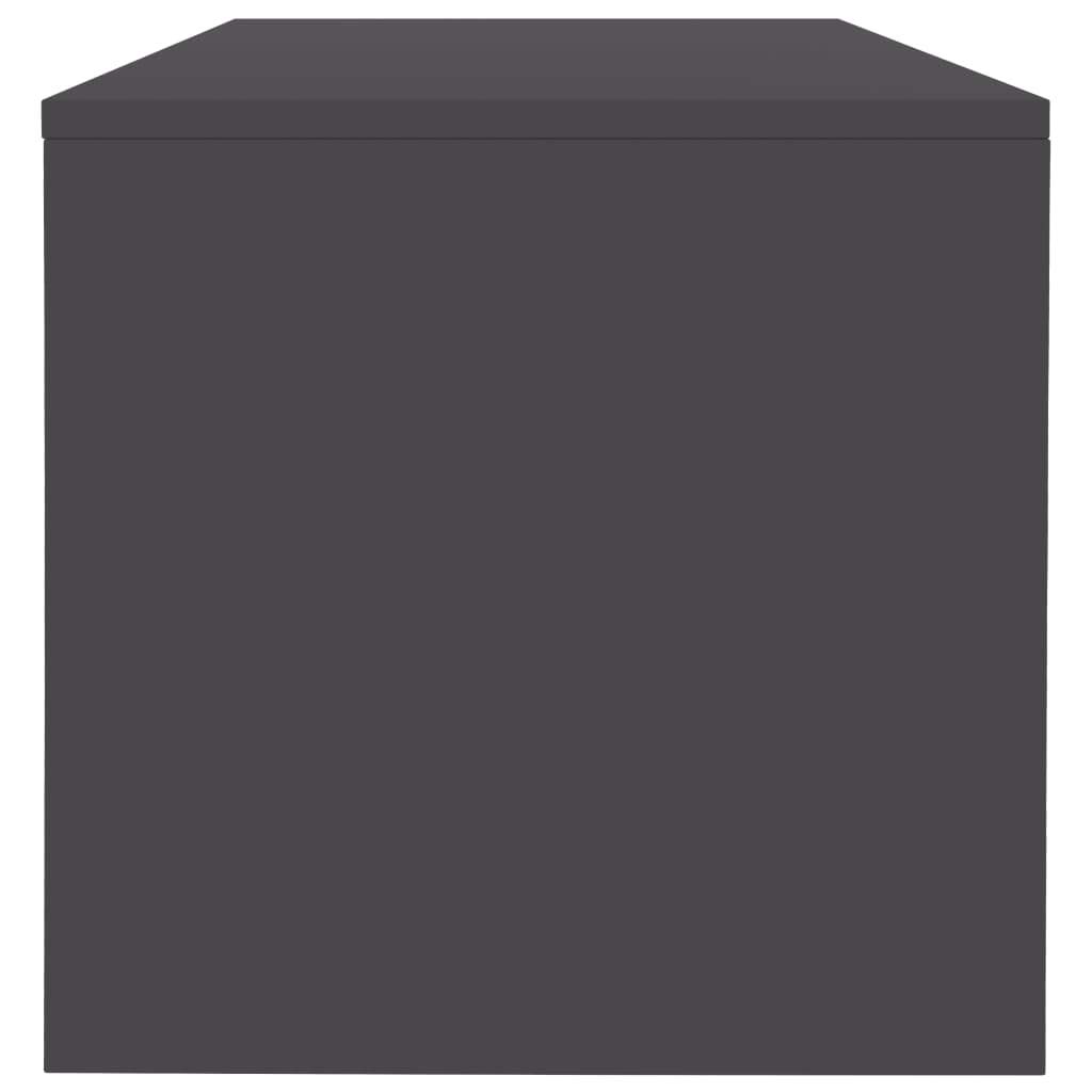 Modern Rectangular Coffee Table with Storage Shelf - Elegant Cocktail Table, Sofa Table & Side Table in Gray | Perfect for Living Room, Lounge & Office Spaces