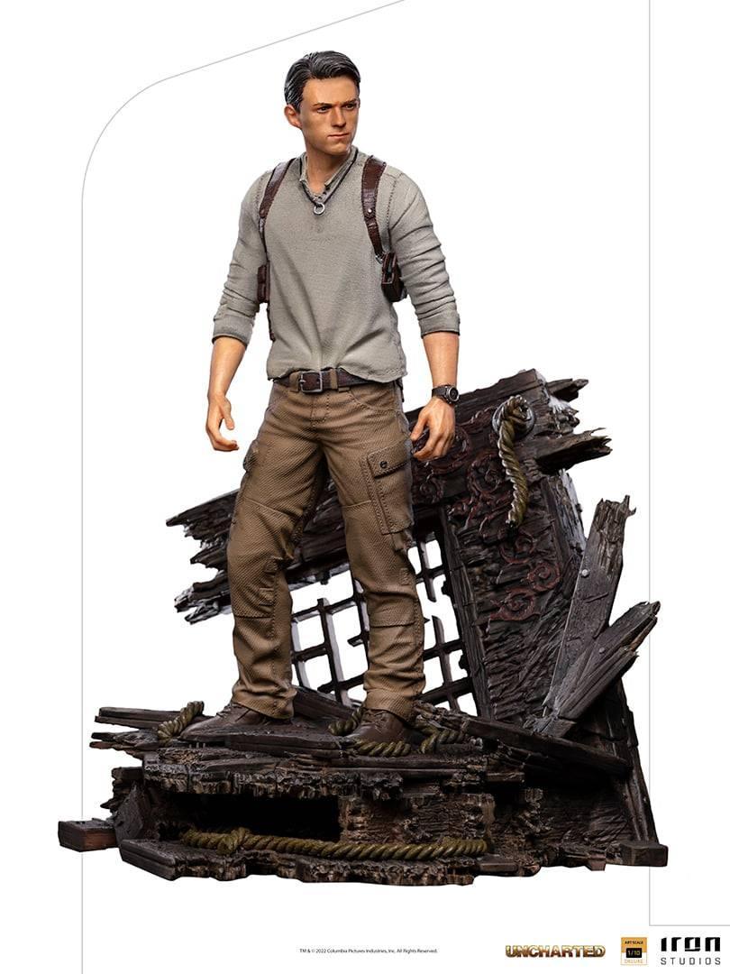 Iron Studios Uncharted Nathan Drake Deluxe BDS Art Scale 1/10 Statue - Collector's Edition Action Figure for Display & Gaming Room Decor