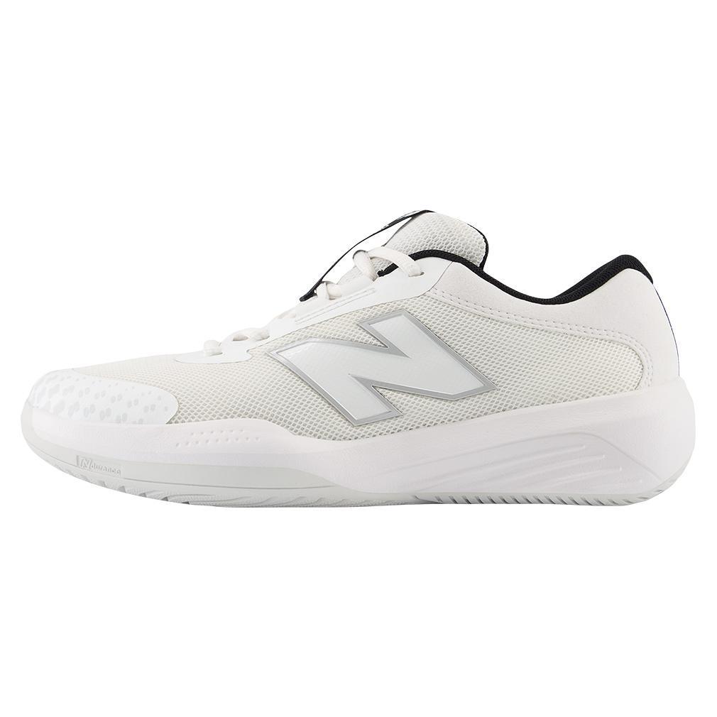 **Juniors' 996v6 Tennis Shoes for Women & Girls - White & Black Sneakers for Running, Walking & Casual Wear**