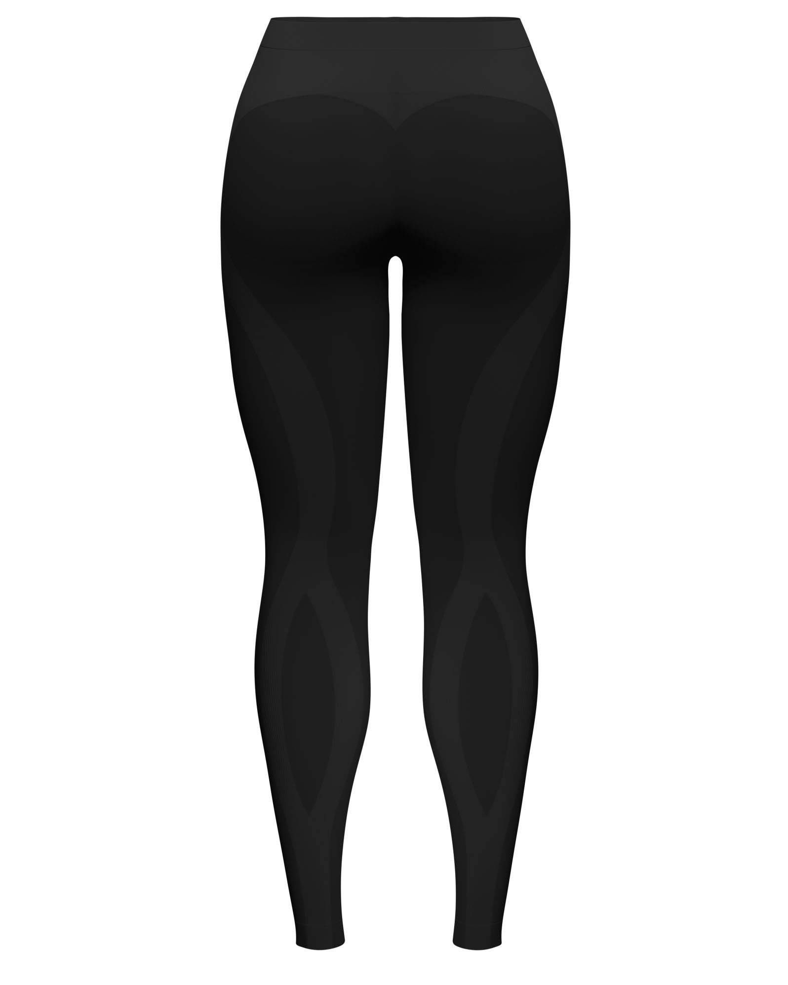 Knap'man Women's High-Performance Zoned Compression Tights - 45% Black - Ideal for Running, Yoga & Gym Workouts