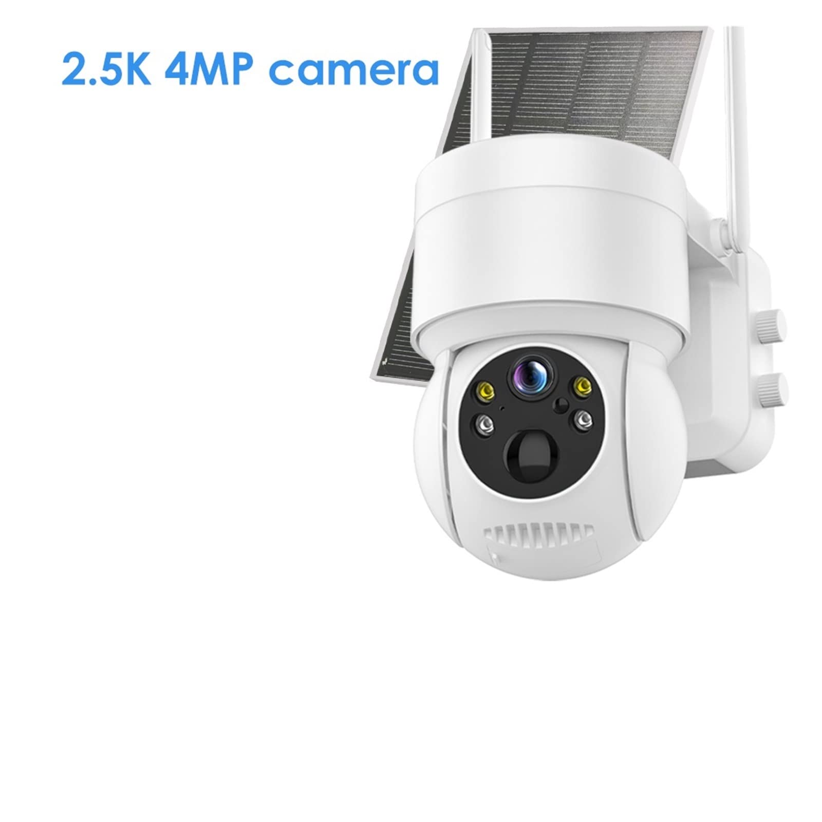 SilteD Solar Security Camera Outdoor - 2.5K 4MP WiFi IP Camera with Wireless Solar Panel, Long Battery Life & Weatherproof Design for Home Surveillance - Ideal for Backyard, Garage, Driveway & Property Monitoring - Perfect for Night Vision, Motion Detection & Remote Viewing