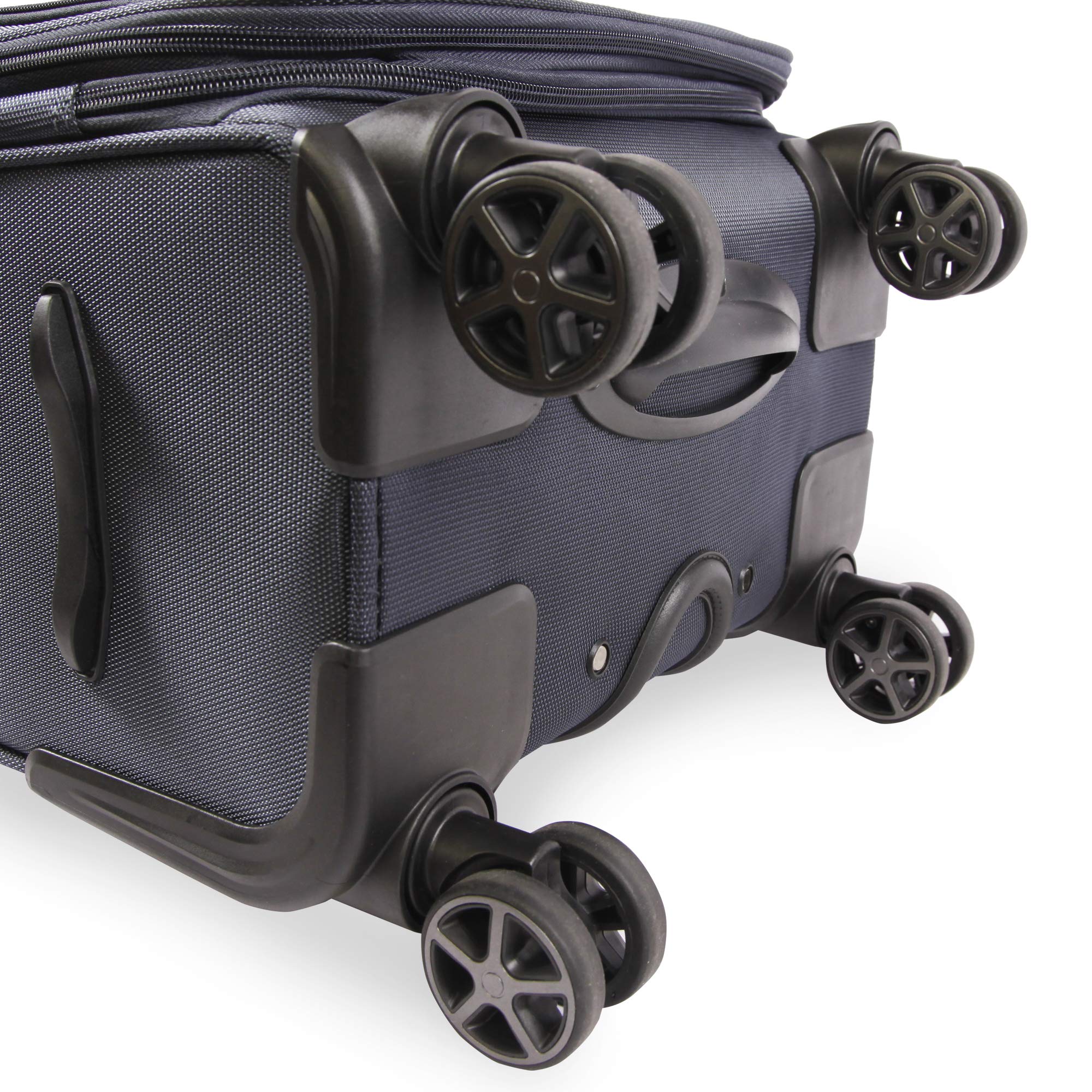 Elswood Spinner Suitcase - Lightweight Navy Blue Carry-On Luggage with 360° Wheels for Travel, Business Trips & Weekend Getaways