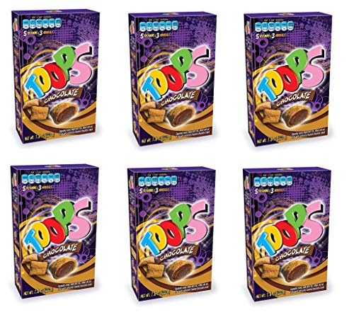 TOOPS Chocolate Cereal - Crunchy Breakfast Cereal with Rich Cocoa Flavor for Kids & Adults - Perfect for Mornings, Snacking & Healthy Breakfast On-the-Go
