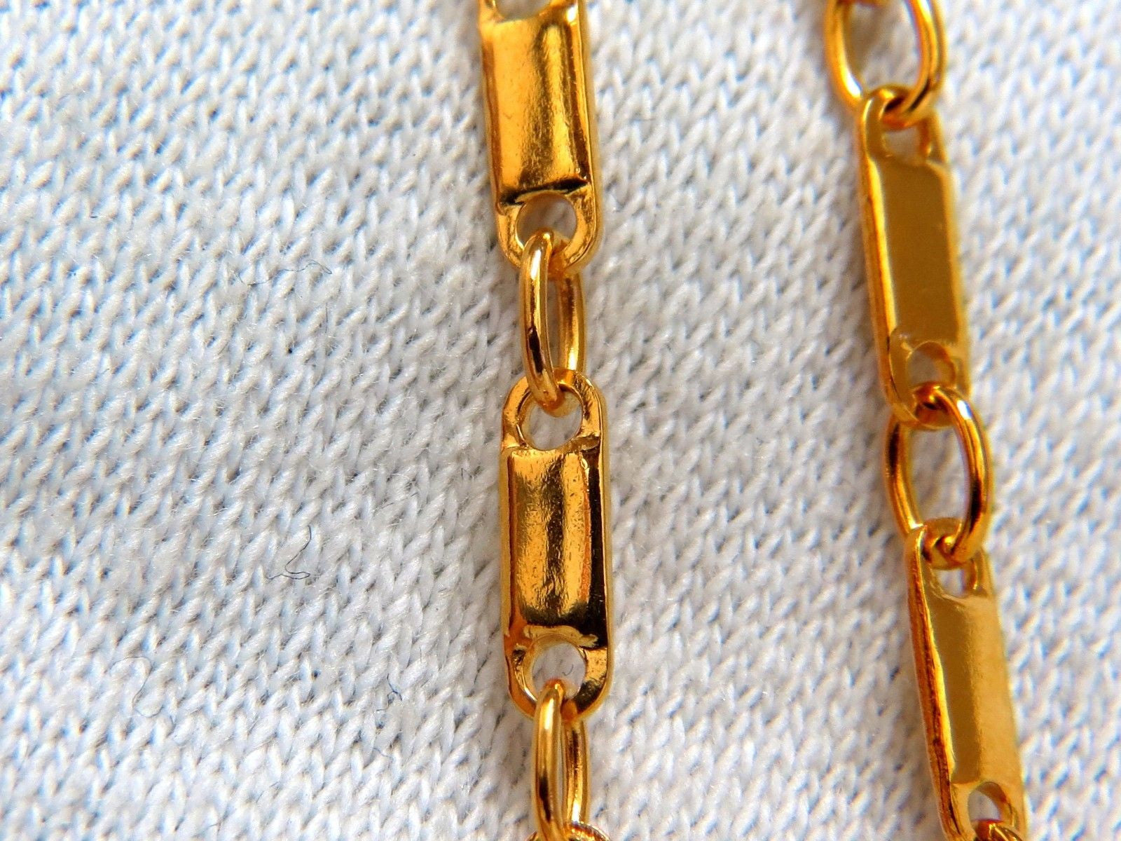 2.70ct Natural Orange Brown Sapphire Diamond Necklace in 18kt Gold - 14.25 Inch Elegant Chain for Women, Perfect for Weddings, Anniversaries & Special Occasions