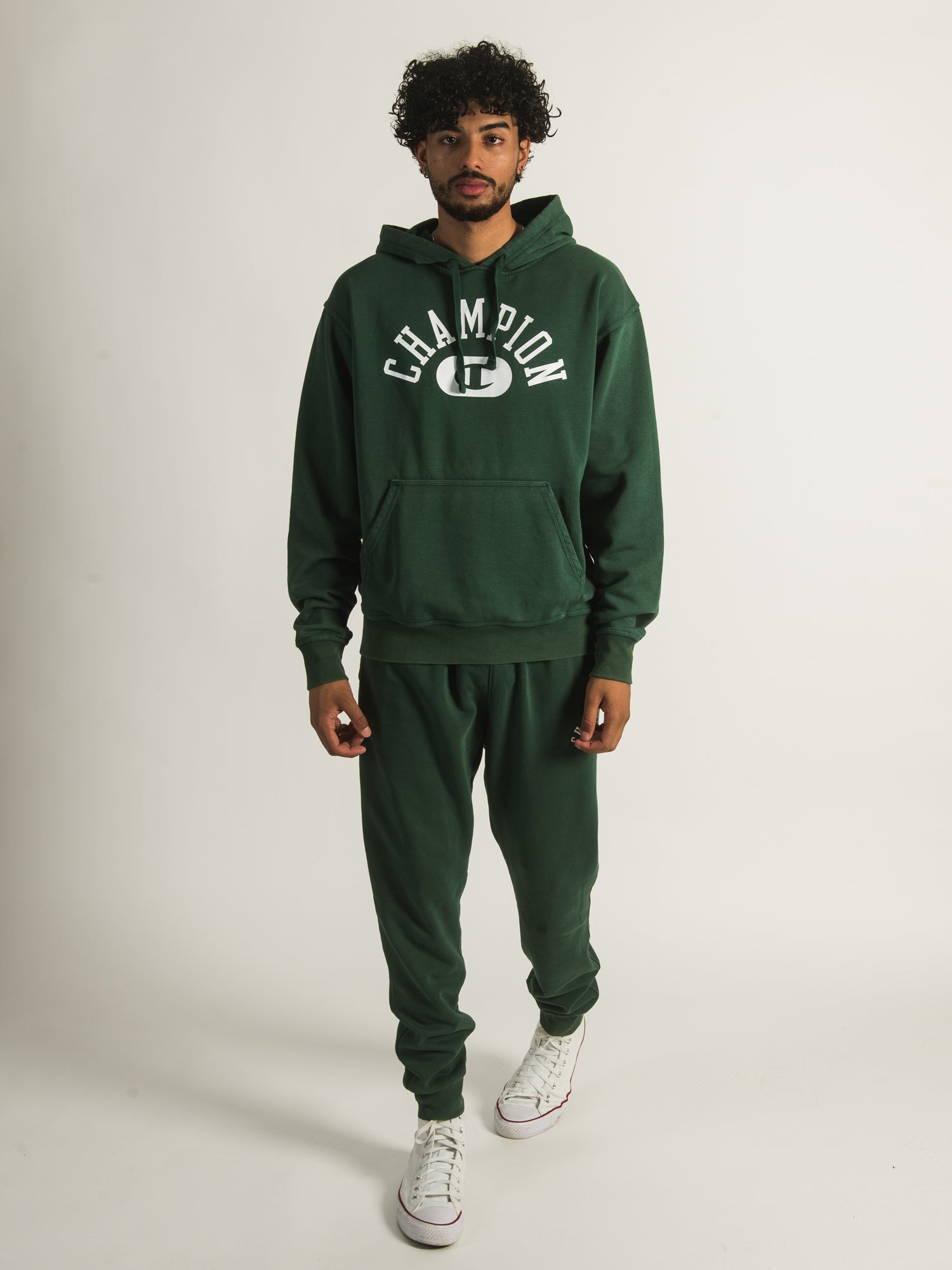 Champion Vintage Wash Varsity Hoodie - Classic Pullover Sweatshirt for Men & Women | Perfect for Casual Wear, Gym, and Street Style Fashion