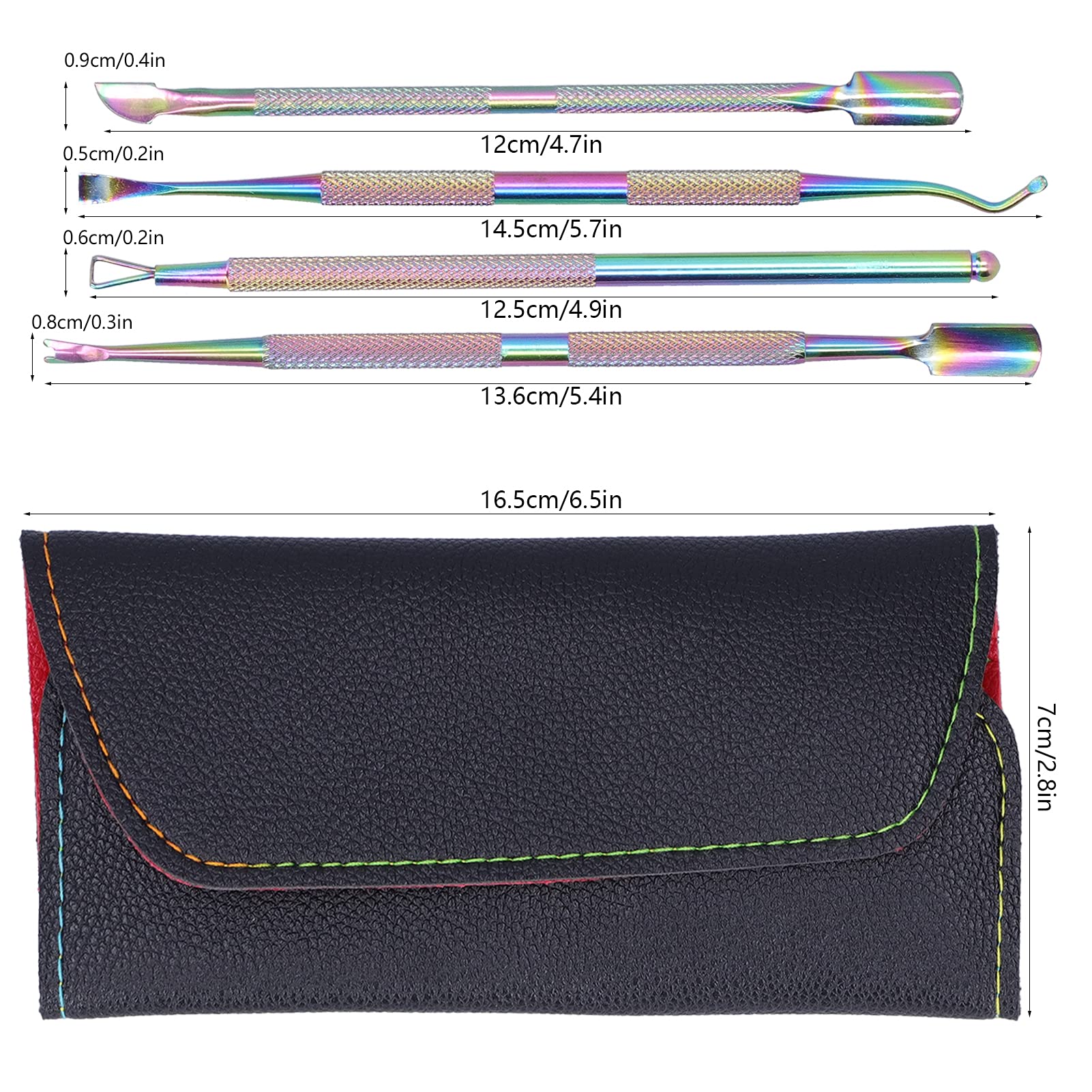Eco-Friendly Nail Grooming Kit with Rust-Proof Cuticle Pusher - Professional Manicure Tools for Nail Salon & Home Use