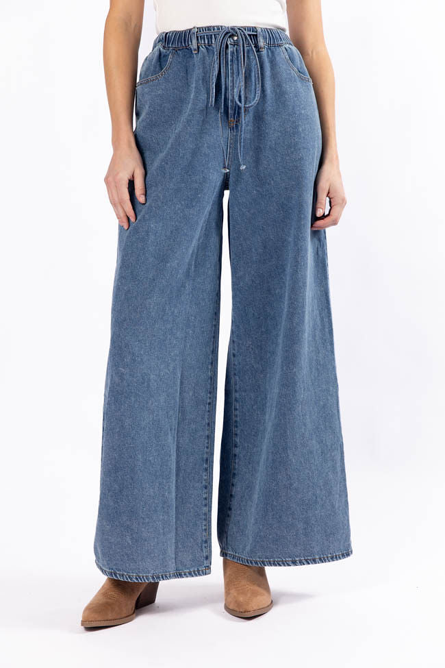 Callahan Women's Loose Fit Chambray Drawstring Waist Pants - Casual Comfort for Everyday Wear | Perfect for Work, Weekend & Travel Outfits