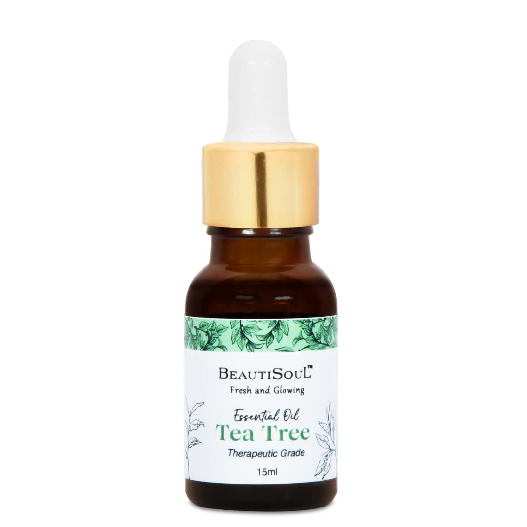 100% Pure USDA Certified Organic Tea Tree Essential Oil for Acne, Dandruff & Aromatherapy | Undiluted Natural Skin Care & Hair Treatment | Therapeutic Grade Essential Oil (15ml) | Perfect for DIY Beauty, Scalp Care & Home Diffuser