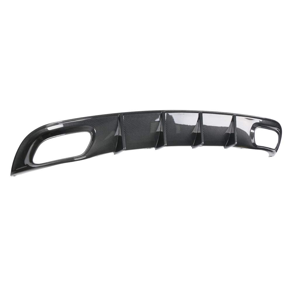 FREEMOTOR802 Rear Diffuser V2 Style - Carbon Fiber Print PP Spoiler for 2015-2023 Dodge Charger Base & SXT Trims | Enhanced Aerodynamics & Sporty Look | Perfect for Car Upgrades & Street Racing