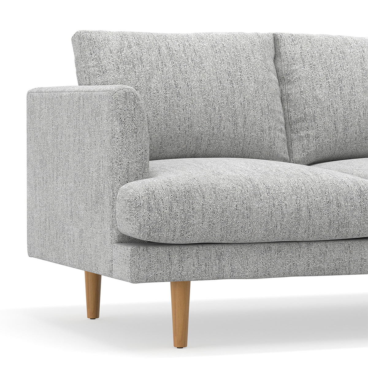 Jaspa Linen 3-Seater Sofa - Modern Living Room Furniture for Small Spaces | Comfortable Couch for Apartments, Condos & Cozy Homes